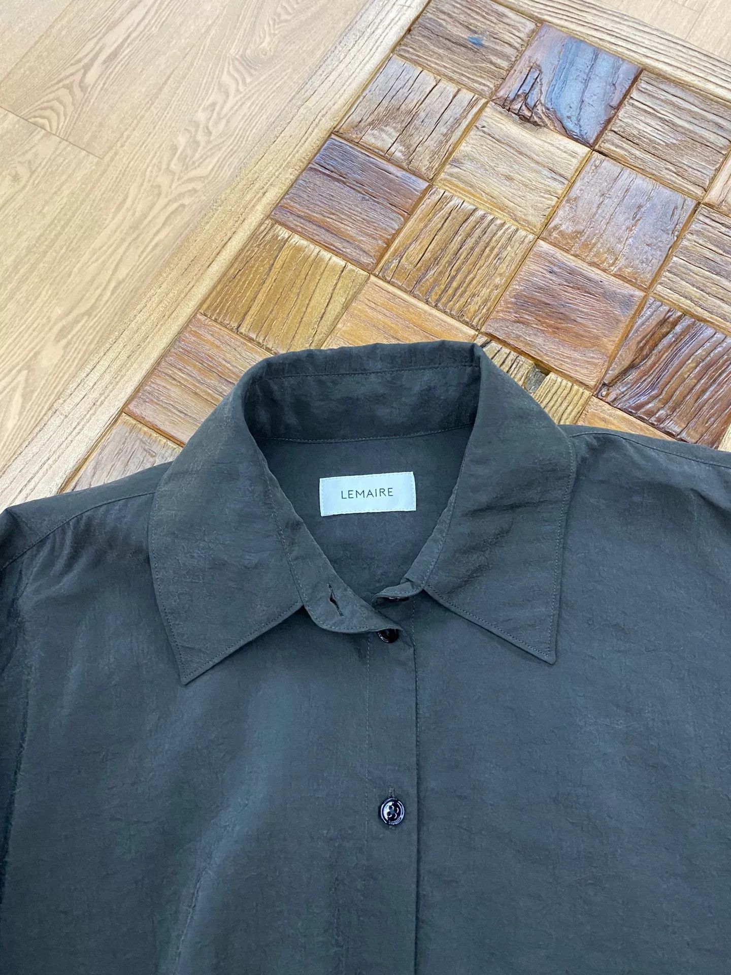 Lemaire Lemaire Asymmetric Collar Yarn Shirt Size US M / EU 48-50 / 2 - 3 Thumbnail