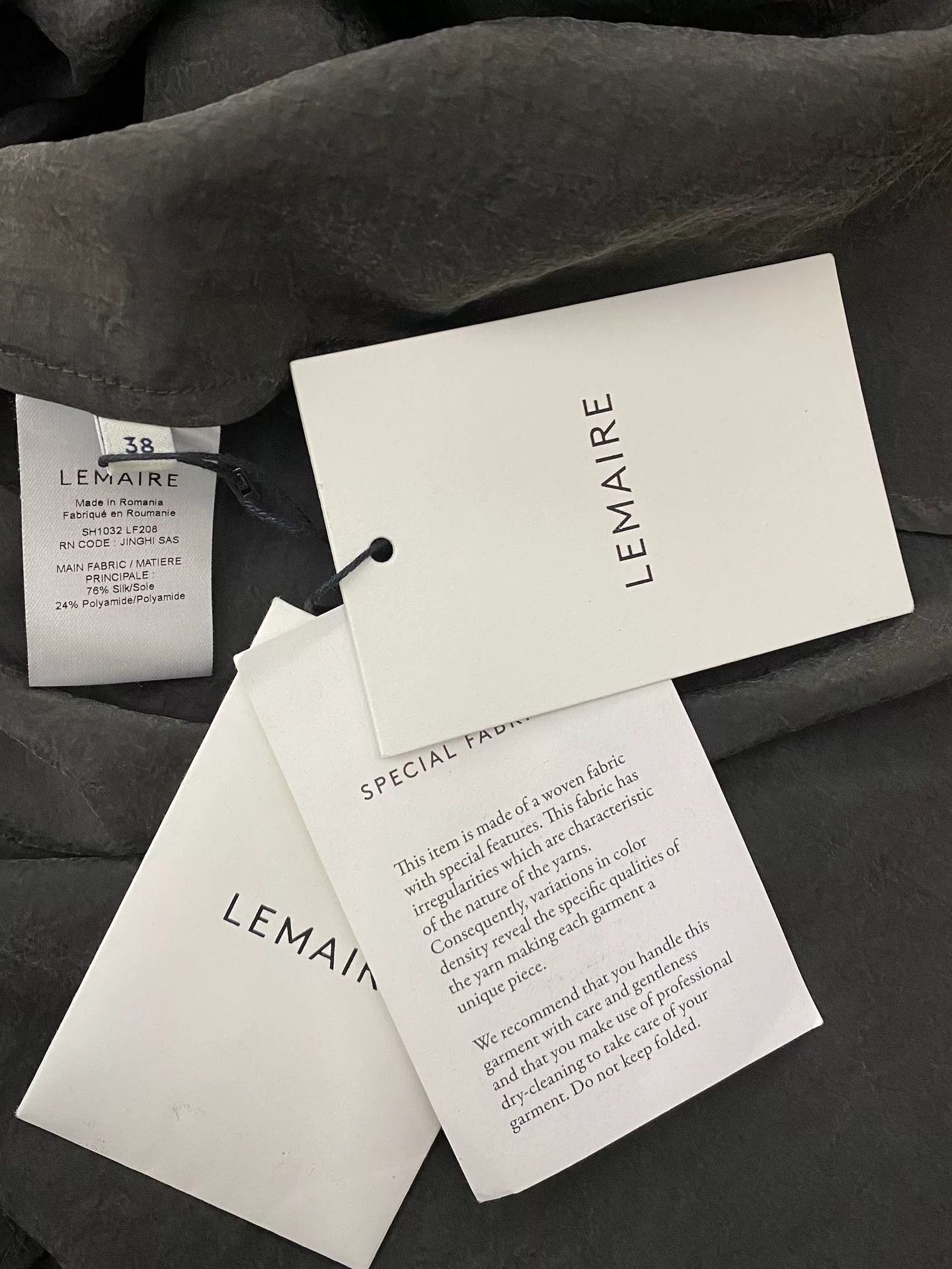 Lemaire Lemaire Asymmetric Collar Yarn Shirt Size US M / EU 48-50 / 2 - 4 Thumbnail