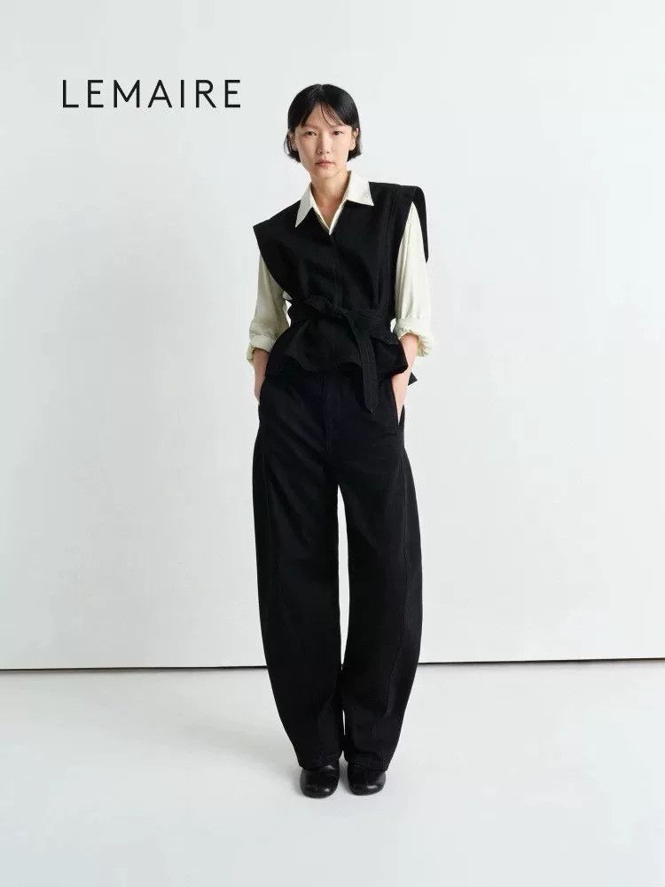 Lemaire Lemaire Black Waist-Cinched Sleeveless Top Size S / US 4 / IT 40 - 8 Thumbnail
