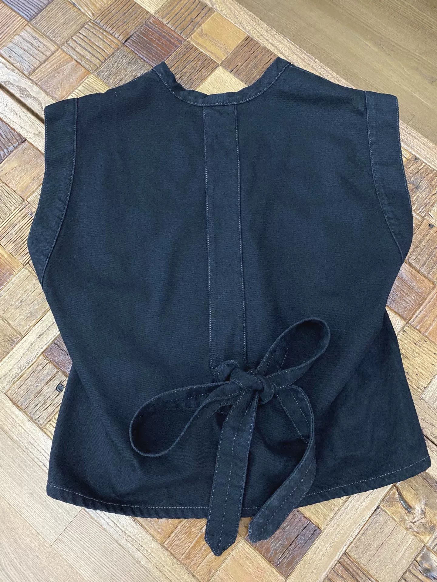 Lemaire Lemaire Black Waist-Cinched Sleeveless Top Size S / US 4 / IT 40 - 4 Thumbnail