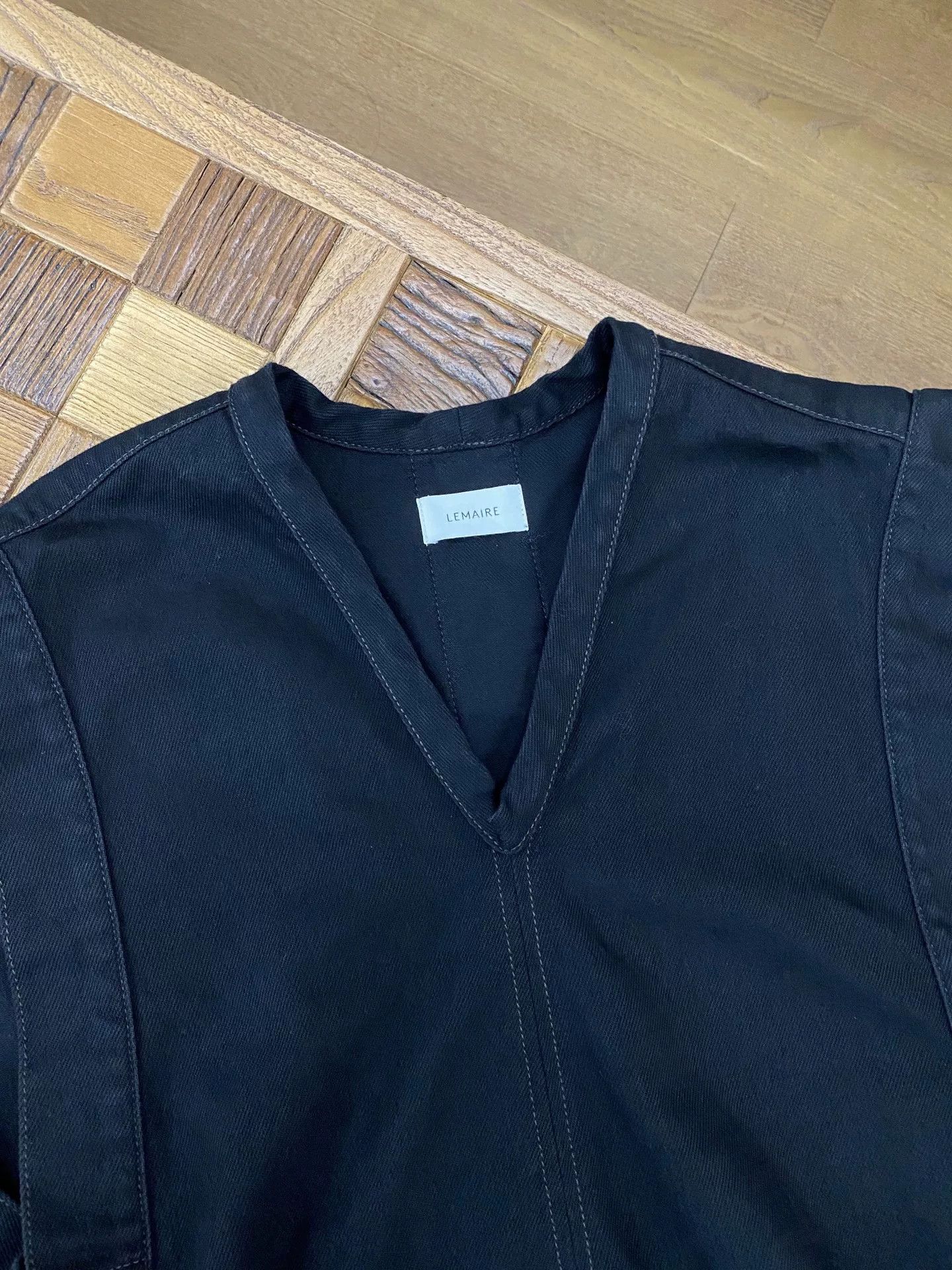 Lemaire Lemaire Black Waist-Cinched Sleeveless Top Size S / US 4 / IT 40 - 2 Thumbnail