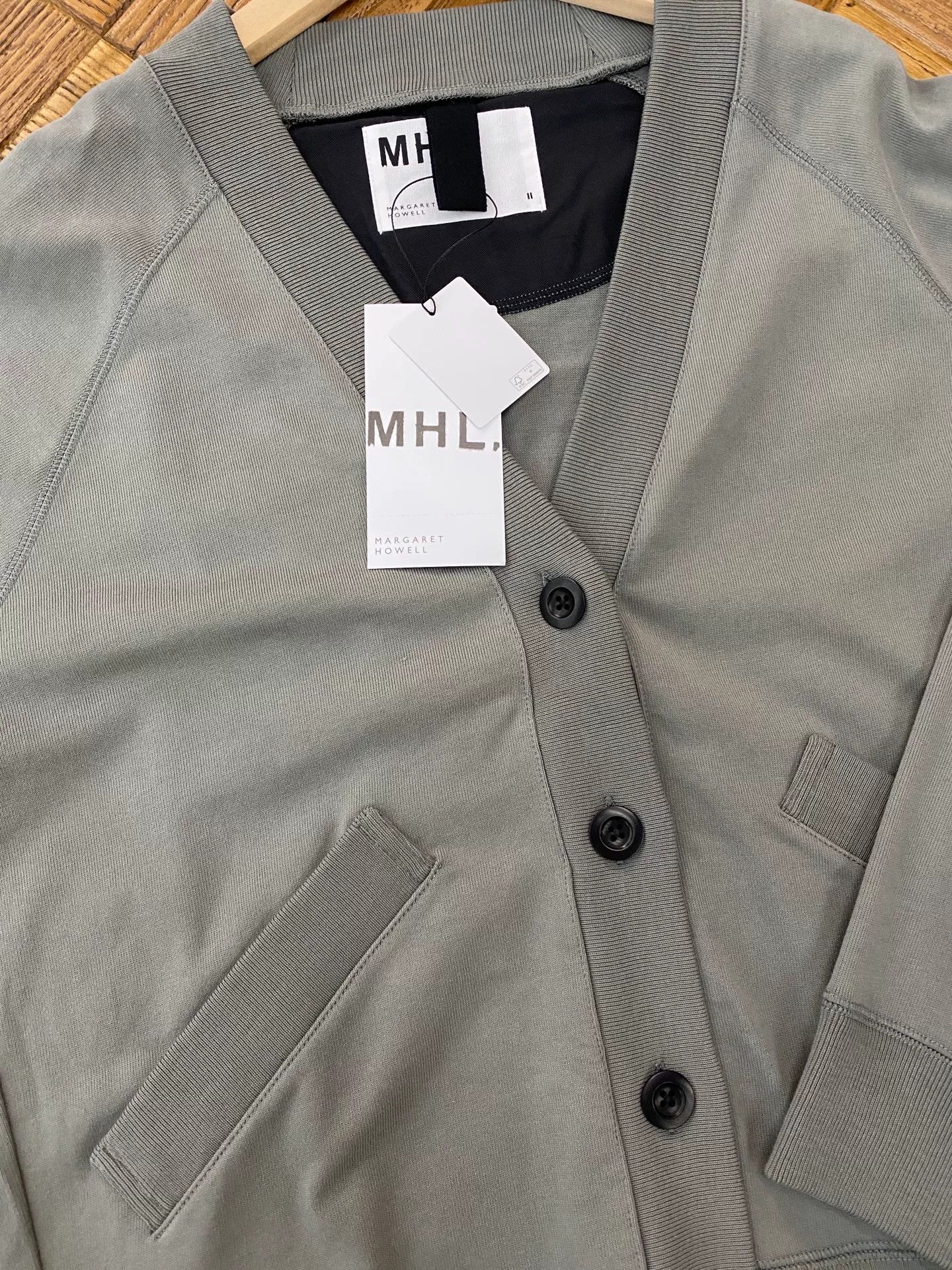 MHI MHL Solid Color Cardigan Size L / US 10 / IT 46 - 6 Thumbnail