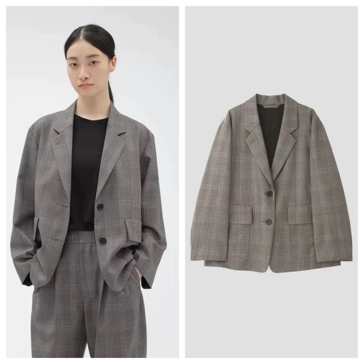 MHI MHL Wool Plaid Blazer Size US L / EU 52-54 / 3 - 7 Thumbnail
