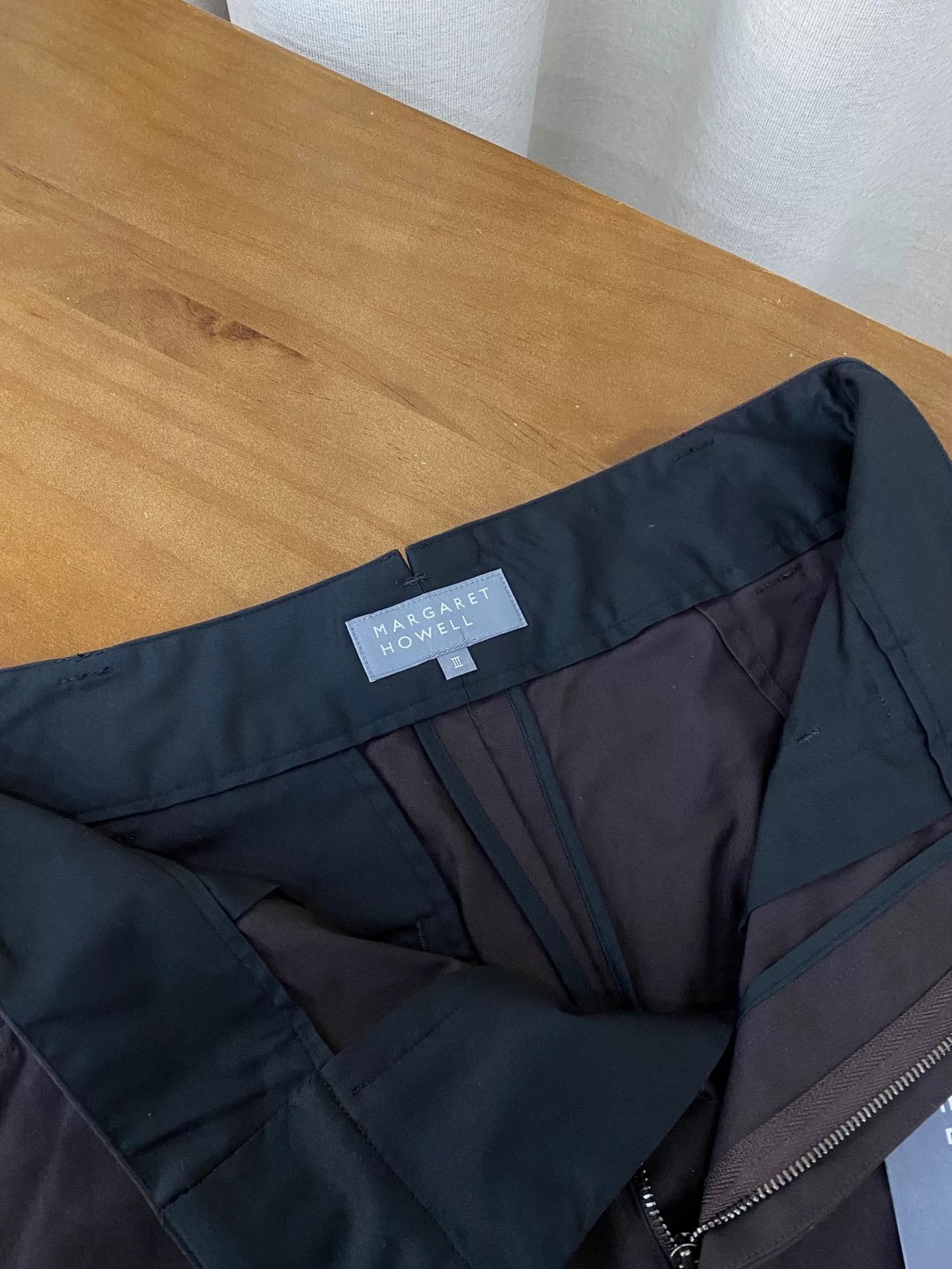 MHI MHL Japanese Casual Straight-Leg Pants Size 29" - 4 Thumbnail