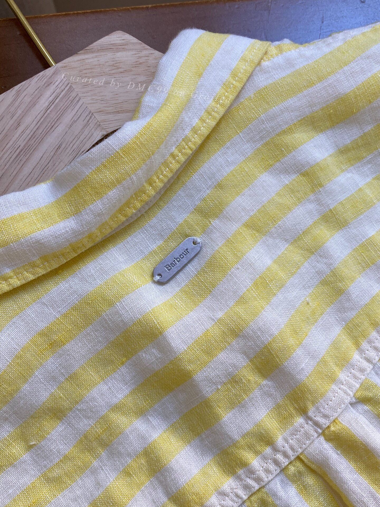 Barbour Barbour Casual Yellow White Striped Shirt Size US M / EU 48-50 / 2 - 7 Thumbnail