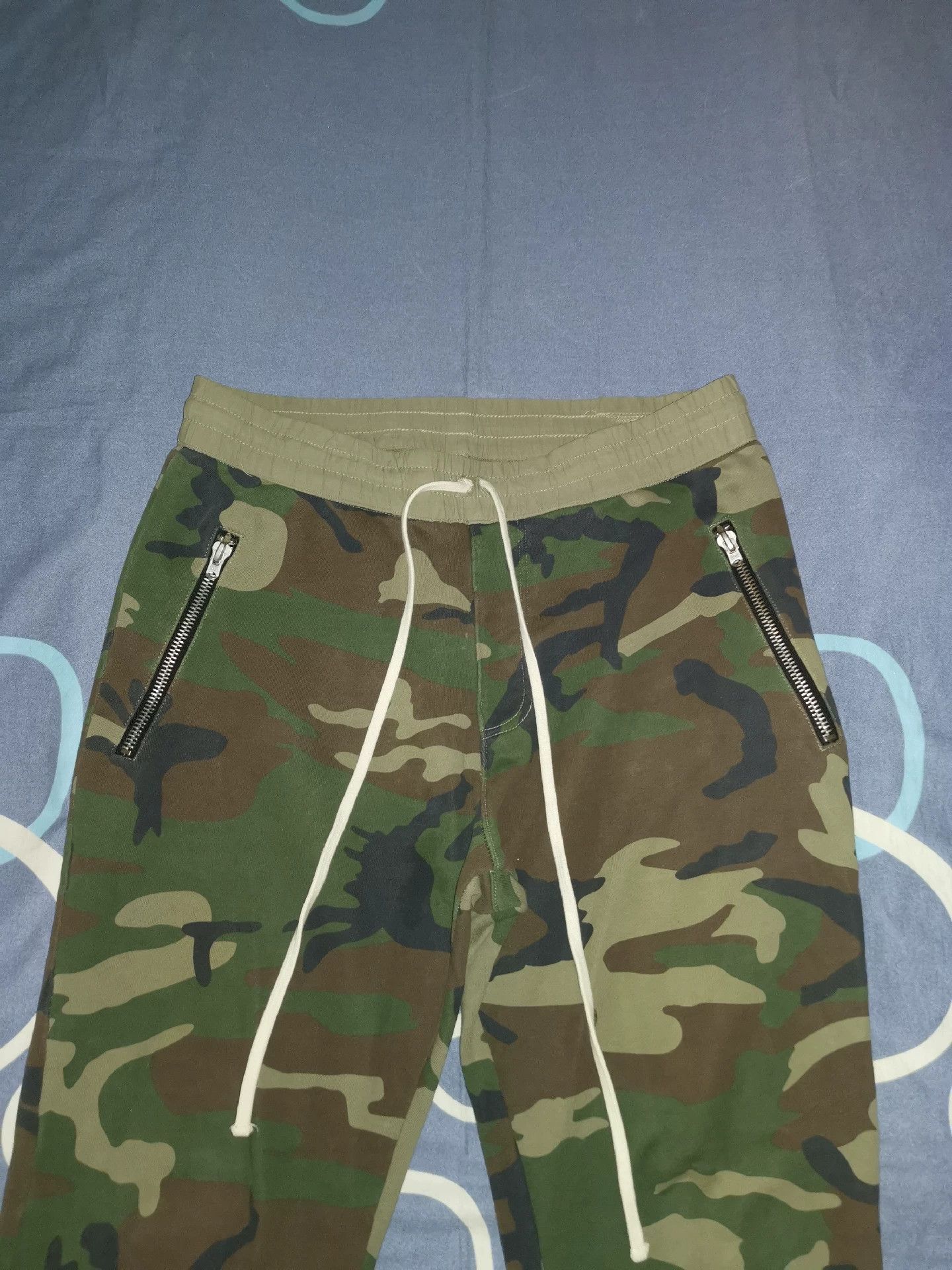 Fear of God Fog Camouflage Zipper Sweatpants Size US 32 / EU 48 - 2 Thumbnail