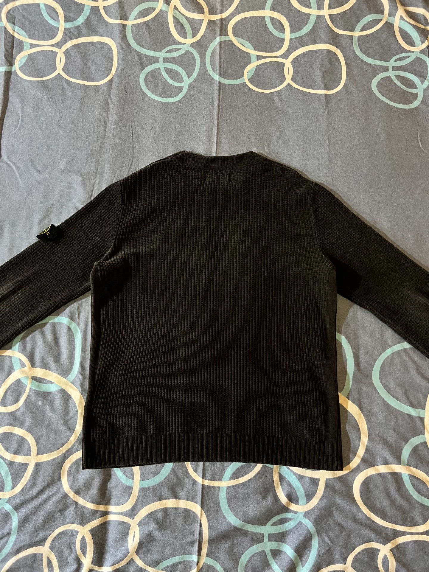 Stone Island Stone Island Logo Waffle Knit Sweater Coat Size US XL / EU 56 / 4 - 4 Thumbnail