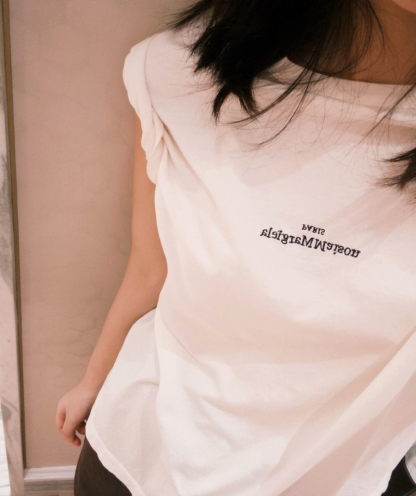 Maison Margiela Maison Margiela Reverse-Embroidered Slogan T-shirt Size US M / EU 48-50 / 2 - 9 Thumbnail