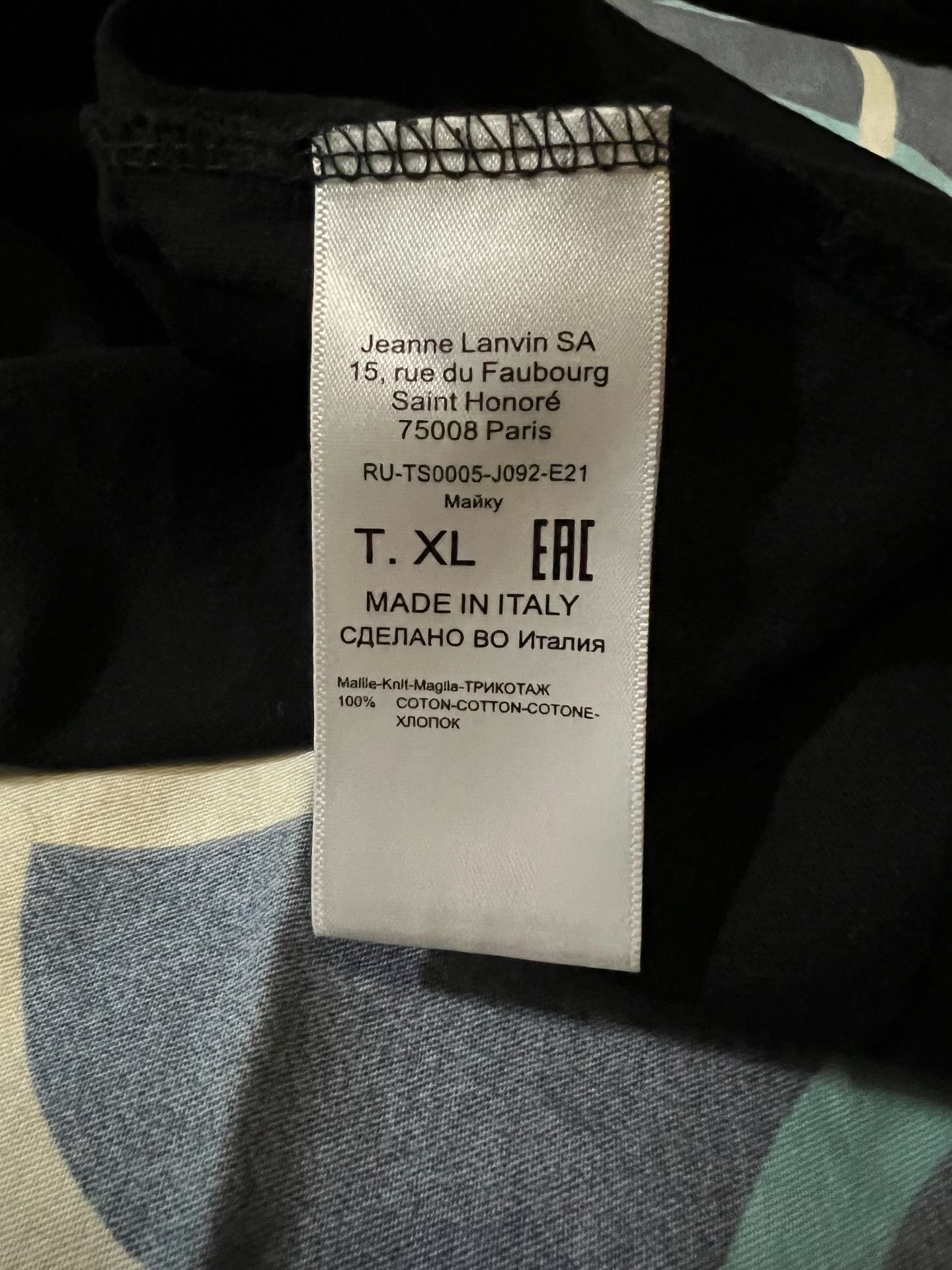 Lanvin Lanvin x Gallery Dept. Limited Slogan T-Shirt Size US XL / EU 56 / 4 - 7 Thumbnail