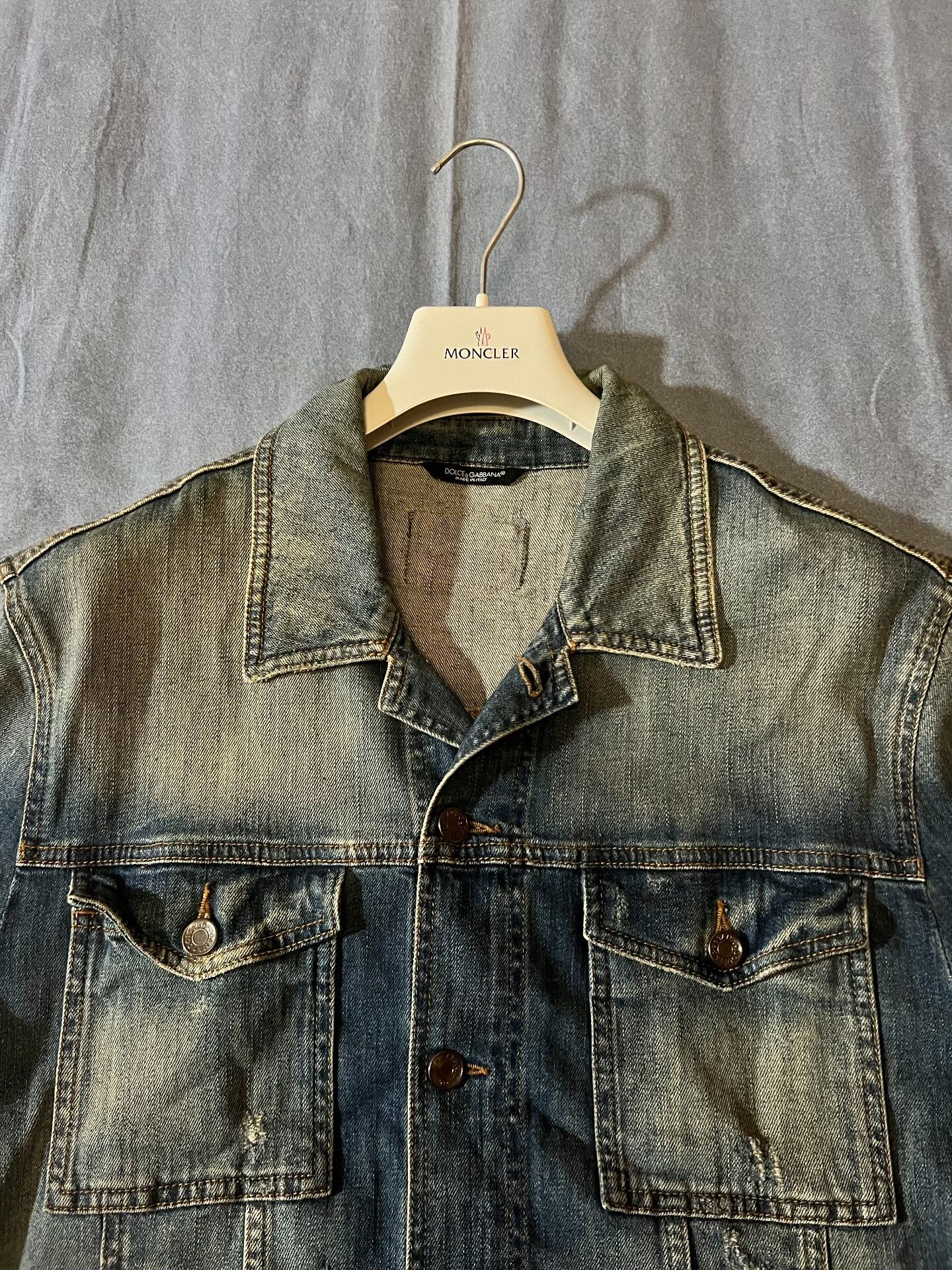 Dolce & Gabbana Dolce & Gabbana Classic Metal Logo Denim Jacket Size US L / EU 52-54 / 3 - 2 Thumbnail
