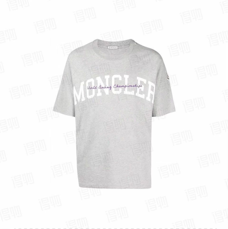 Moncler Moncler Slogan Embroidery Print T-shirt Size US L / EU 52-54 / 3 - 6 Thumbnail