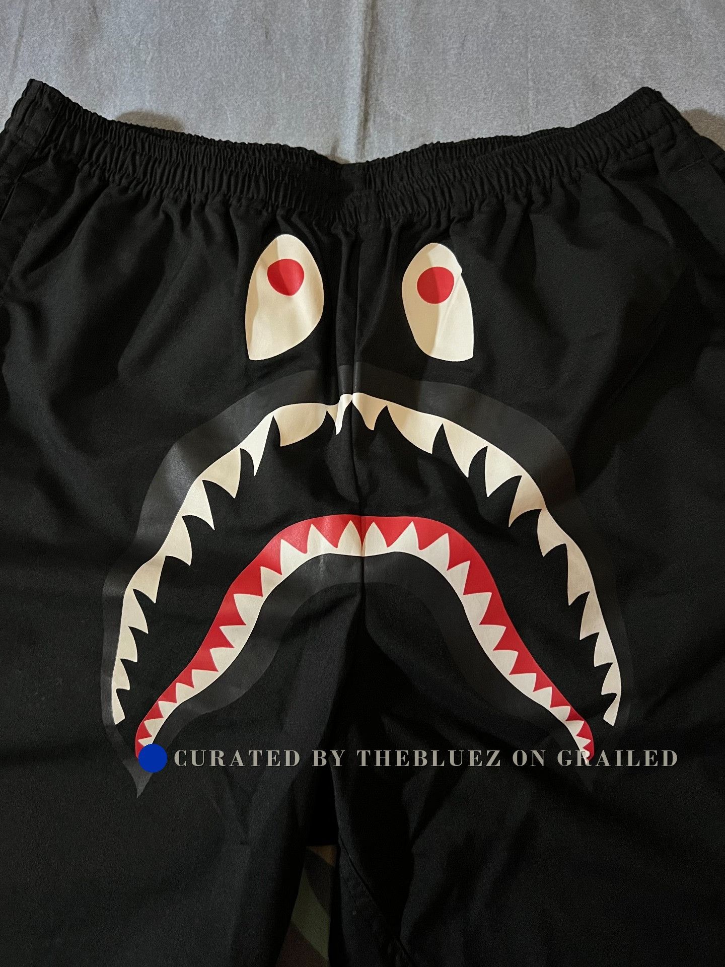 Bape Bape Classic Shark Print Beach Shorts Size US 29 - 2 Thumbnail