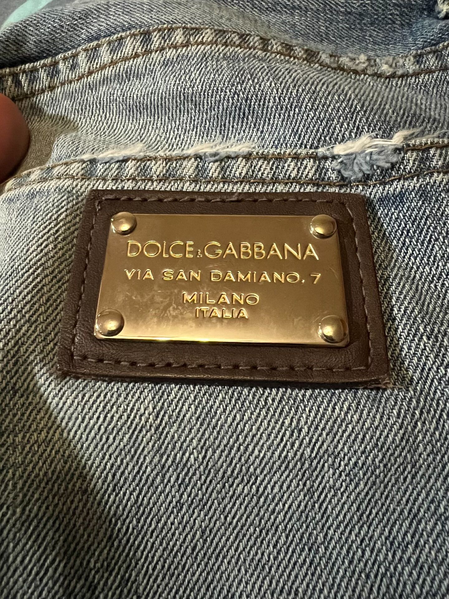 Dolce & Gabbana Dolce & Gabbana Metal Logo Denim Pants Size US 34 / EU 50 - 4 Thumbnail