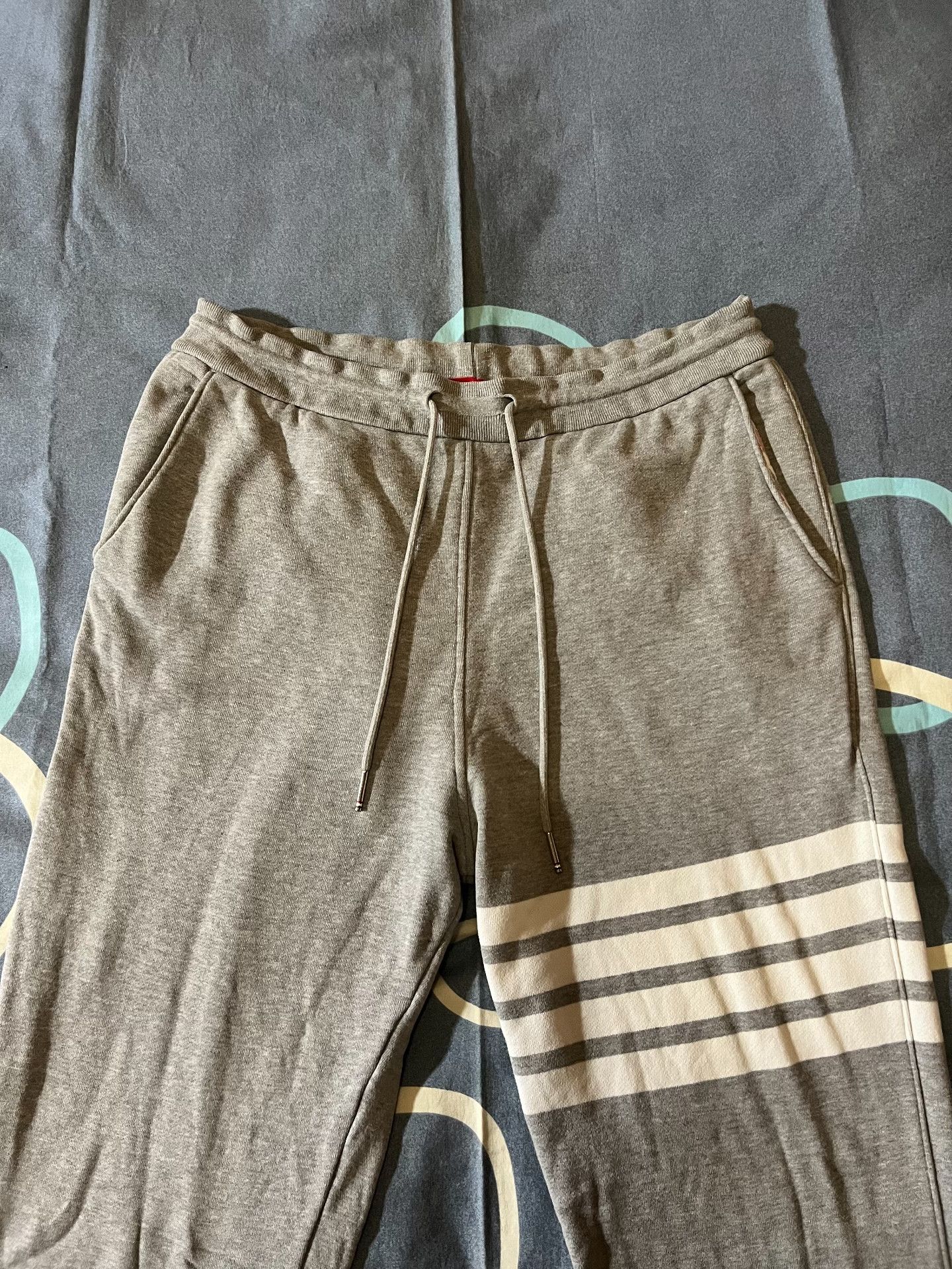 Thom Browne Thom Browne Classic Four-Bar Sweatpants Size US 30 / EU 46 - 2 Thumbnail