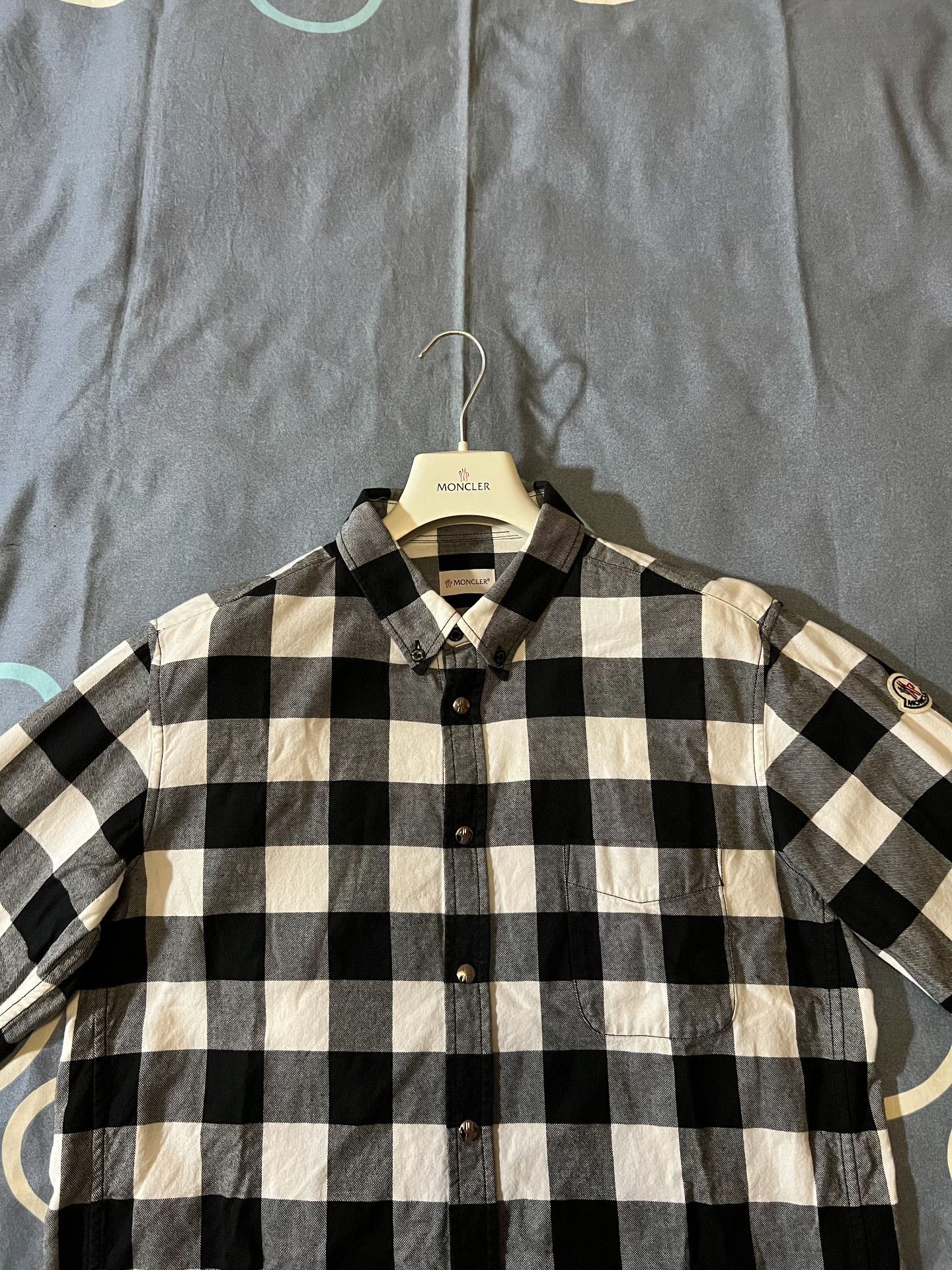 Moncler Moncler Classic Cotton Check Casual Shirt Size US XL / EU 56 / 4 - 2 Thumbnail