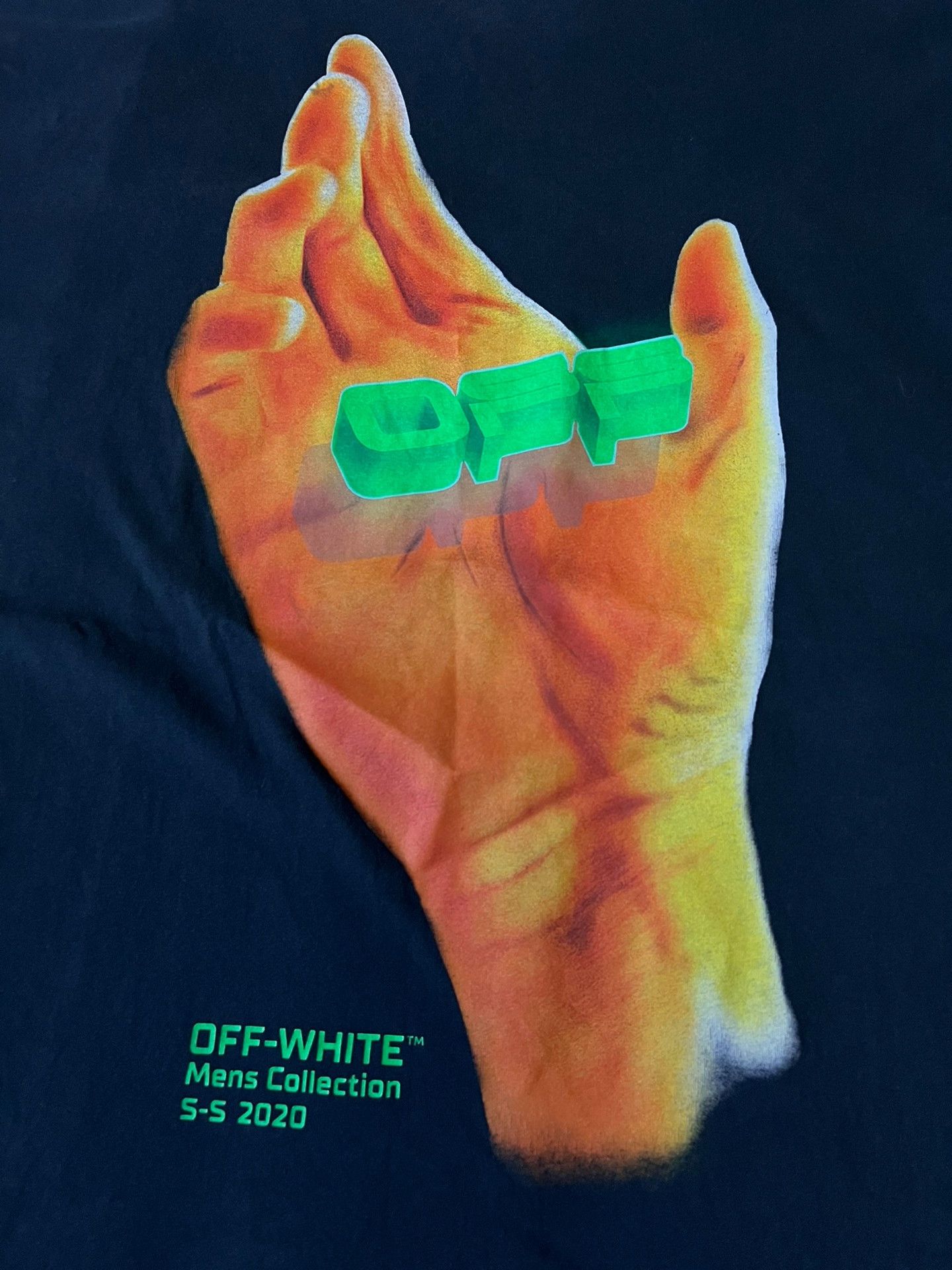 Off-White Off-White Classic Summon Hand Slogan T-Shirt Size US S / EU 44-46 / 1 - 4 Thumbnail