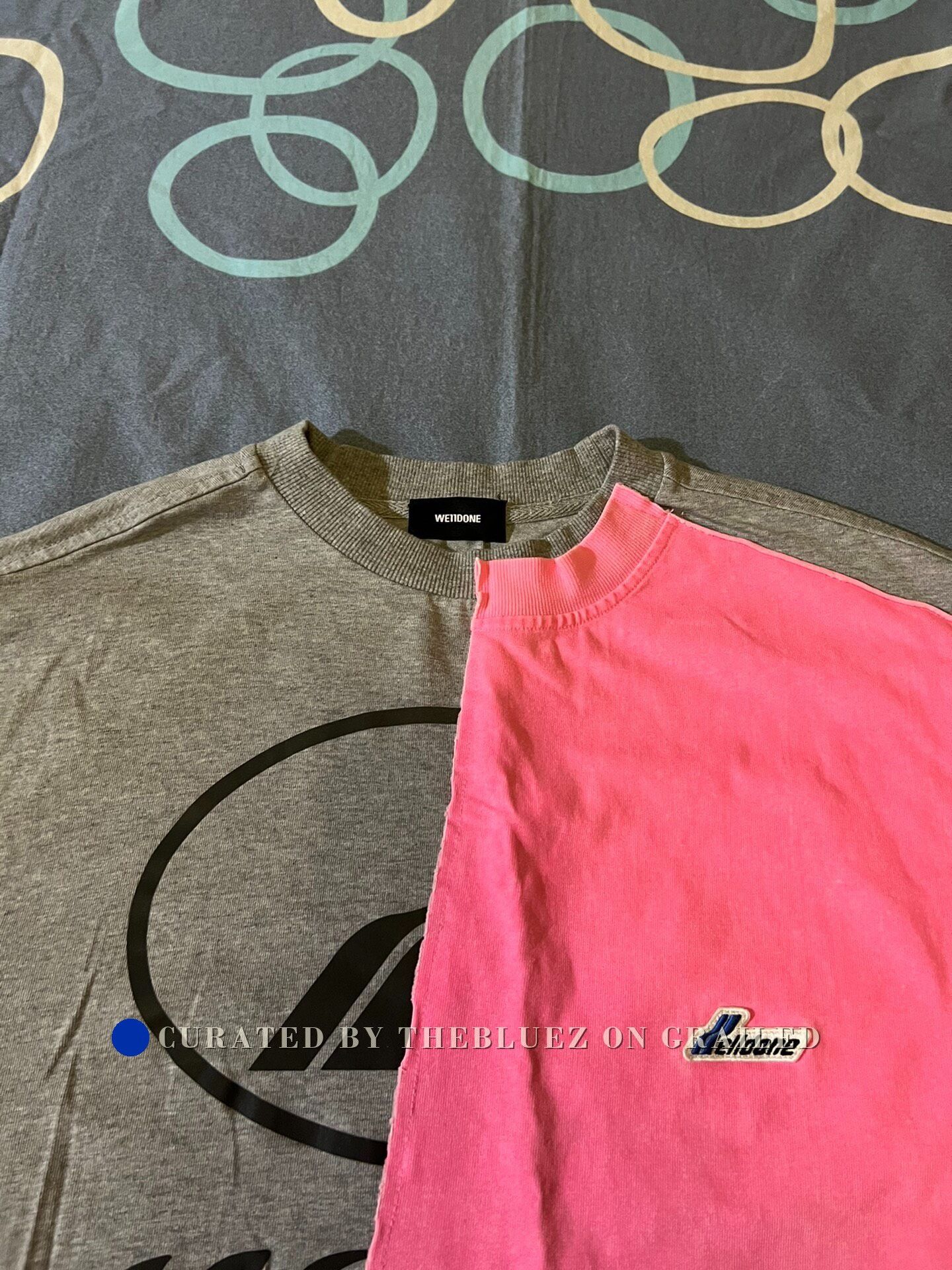 WE11DONE Welldone Two-Tone Layered Slogan Tee Size S / US 4 / IT 40 - 2 Thumbnail