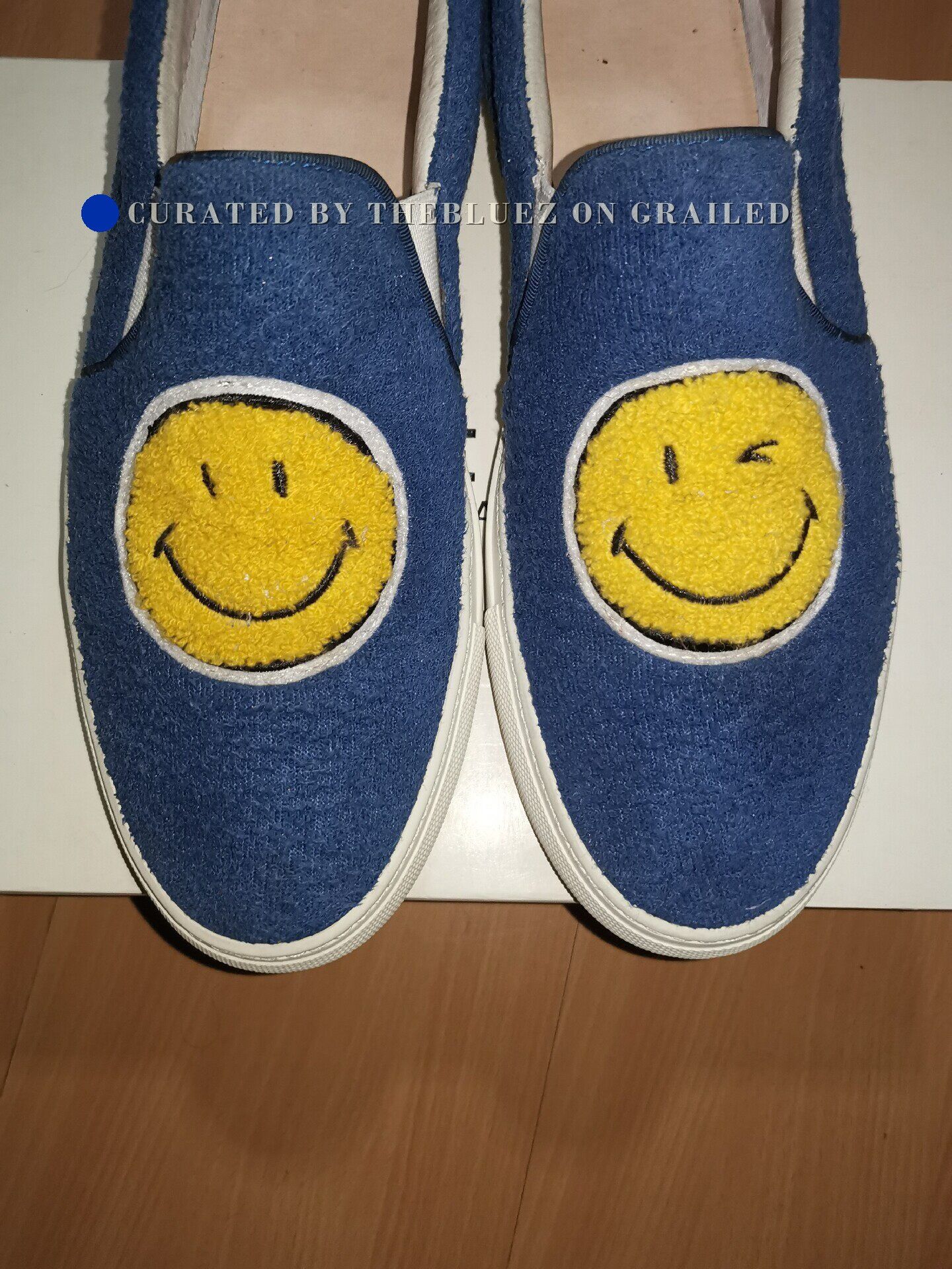 JOSHUA SANDERS Joshua Sanders Suede Smiley Slip-On Shoes Size US 10 / EU 43 - 2 Thumbnail