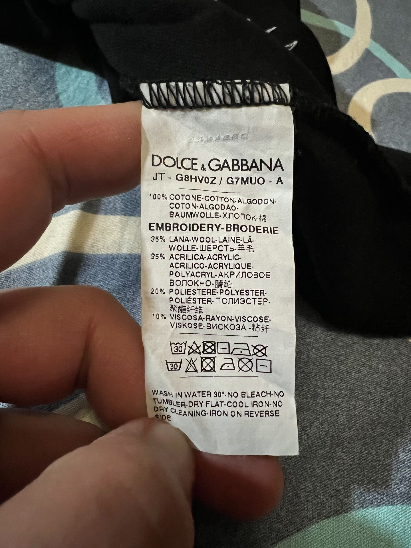 Dolce & Gabbana Dolce & Gabbana Slogan Embroidery T-Shirt Size US XL / EU 56 / 4 - 6 Thumbnail