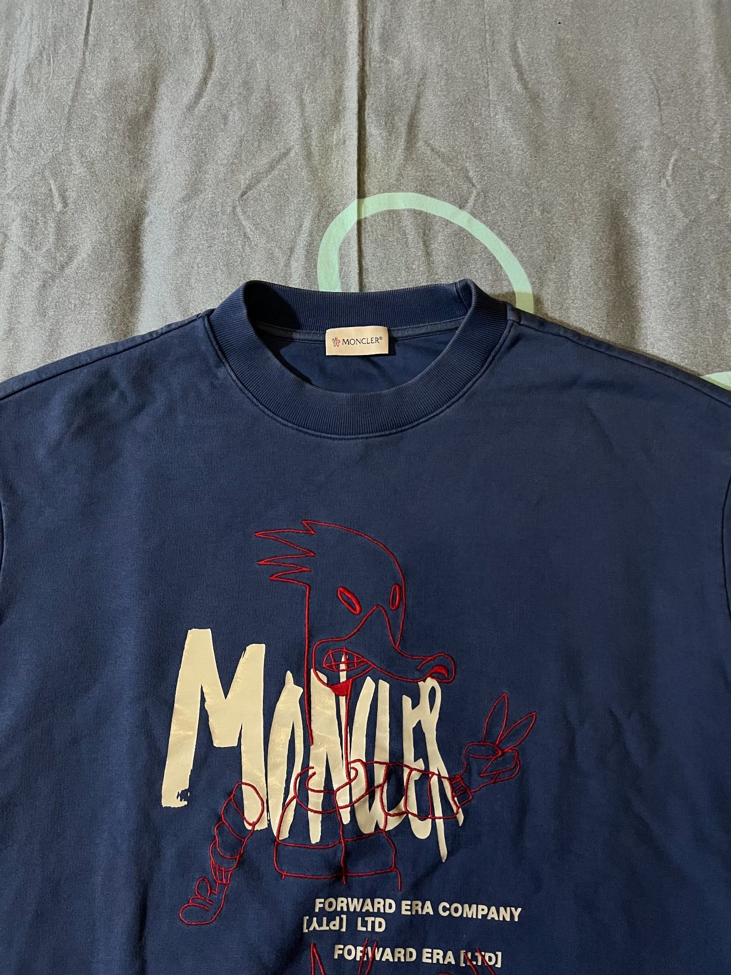 Moncler Moncler Embroidered Graffiti Slogan Sweatshirt Size US M / EU 48-50 / 2 - 3 Thumbnail
