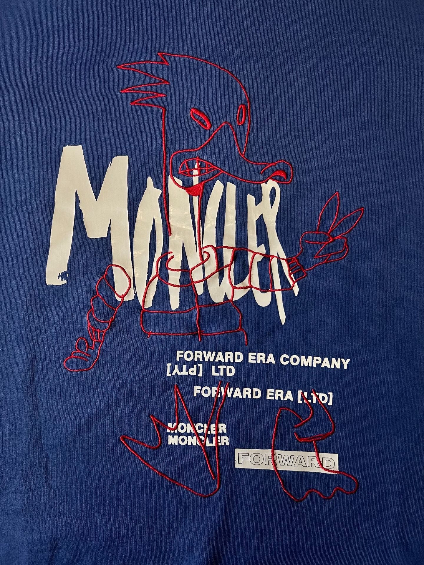 Moncler Moncler Embroidered Graffiti Slogan Sweatshirt Size US M / EU 48-50 / 2 - 5 Thumbnail
