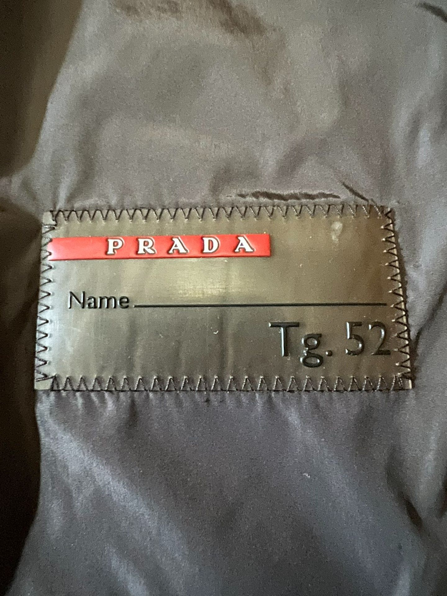 Prada Prada Red Stripe Thin Cotton Coat Size US L / EU 52-54 / 3 - 5 Thumbnail