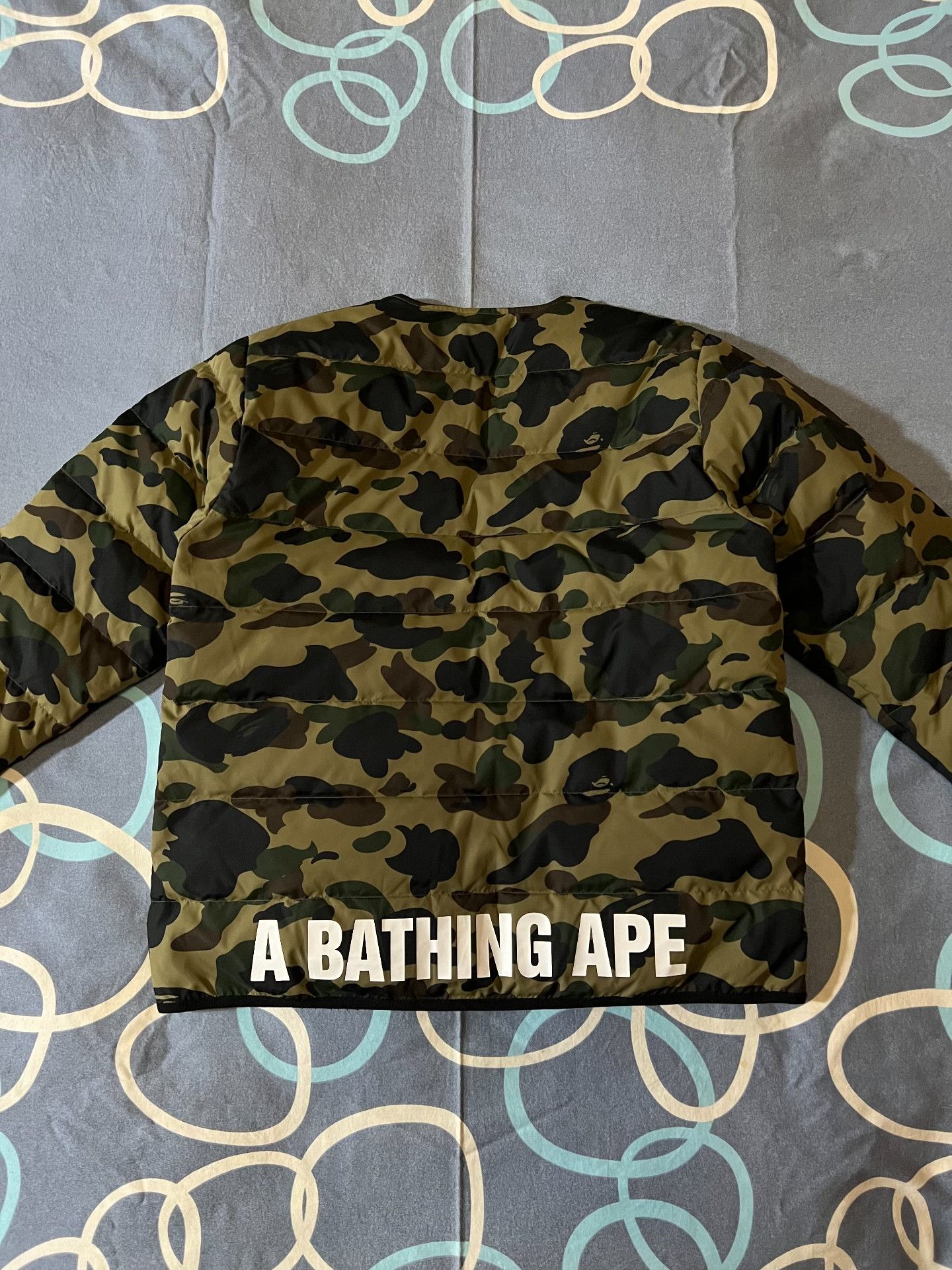 Bape BAPE Camo Embroidered Logo Down Jacket Size US XL / EU 56 / 4 - 4 Thumbnail