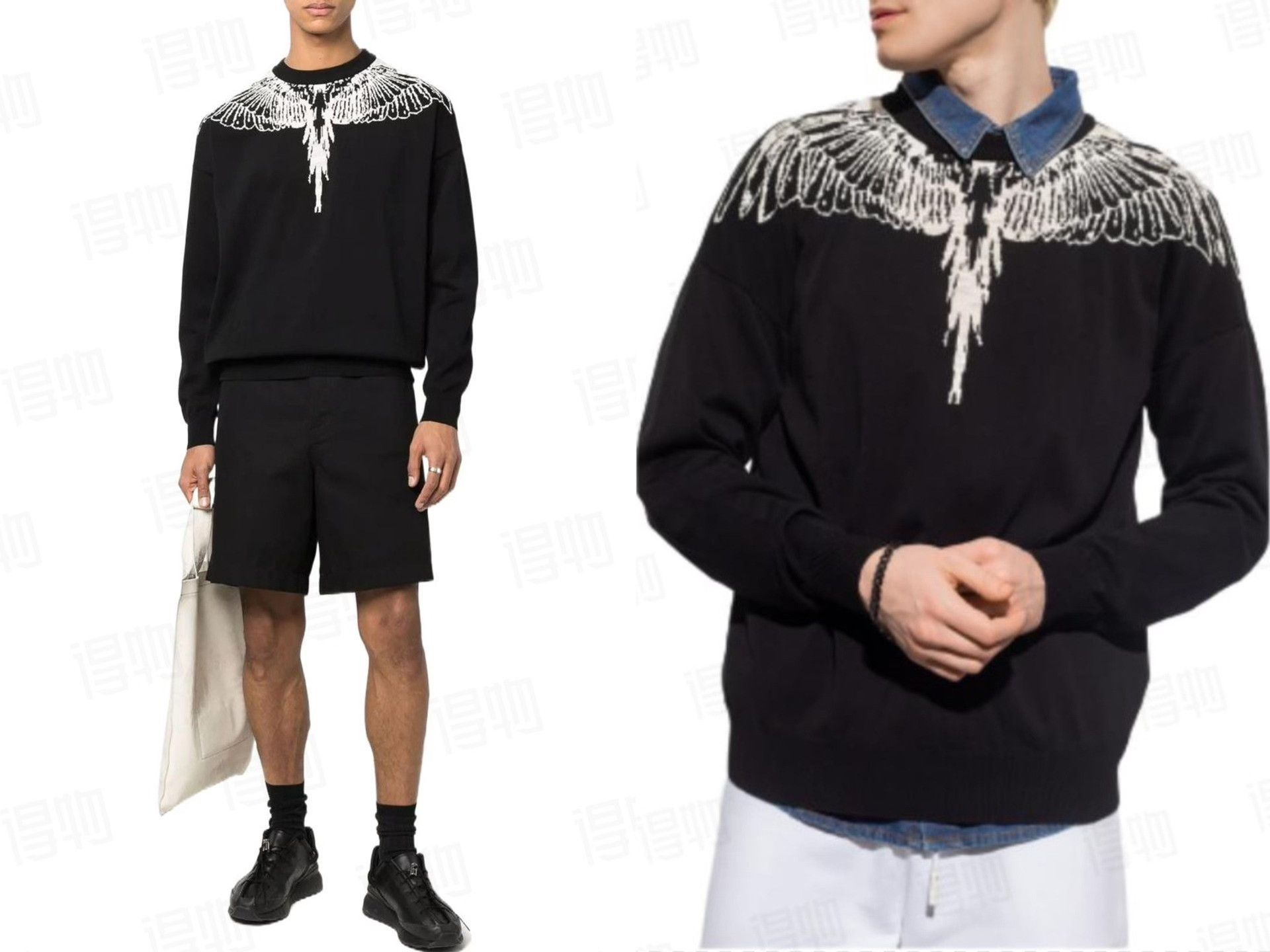 Marcelo Burlon Marcelo Burlon Phoenix Wings Knit Size US XL / EU 56 / 4 - 9 Thumbnail