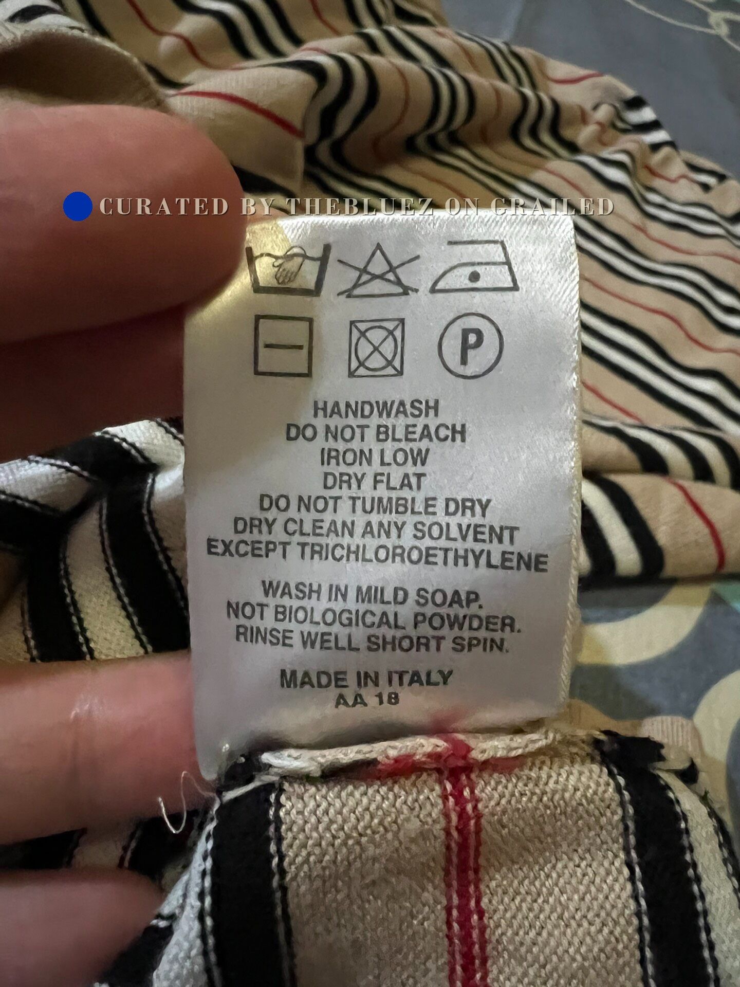 Burberry Burberry Classic Stripe Wool Cotton Coat Size US L / EU 52-54 / 3 - 7 Thumbnail
