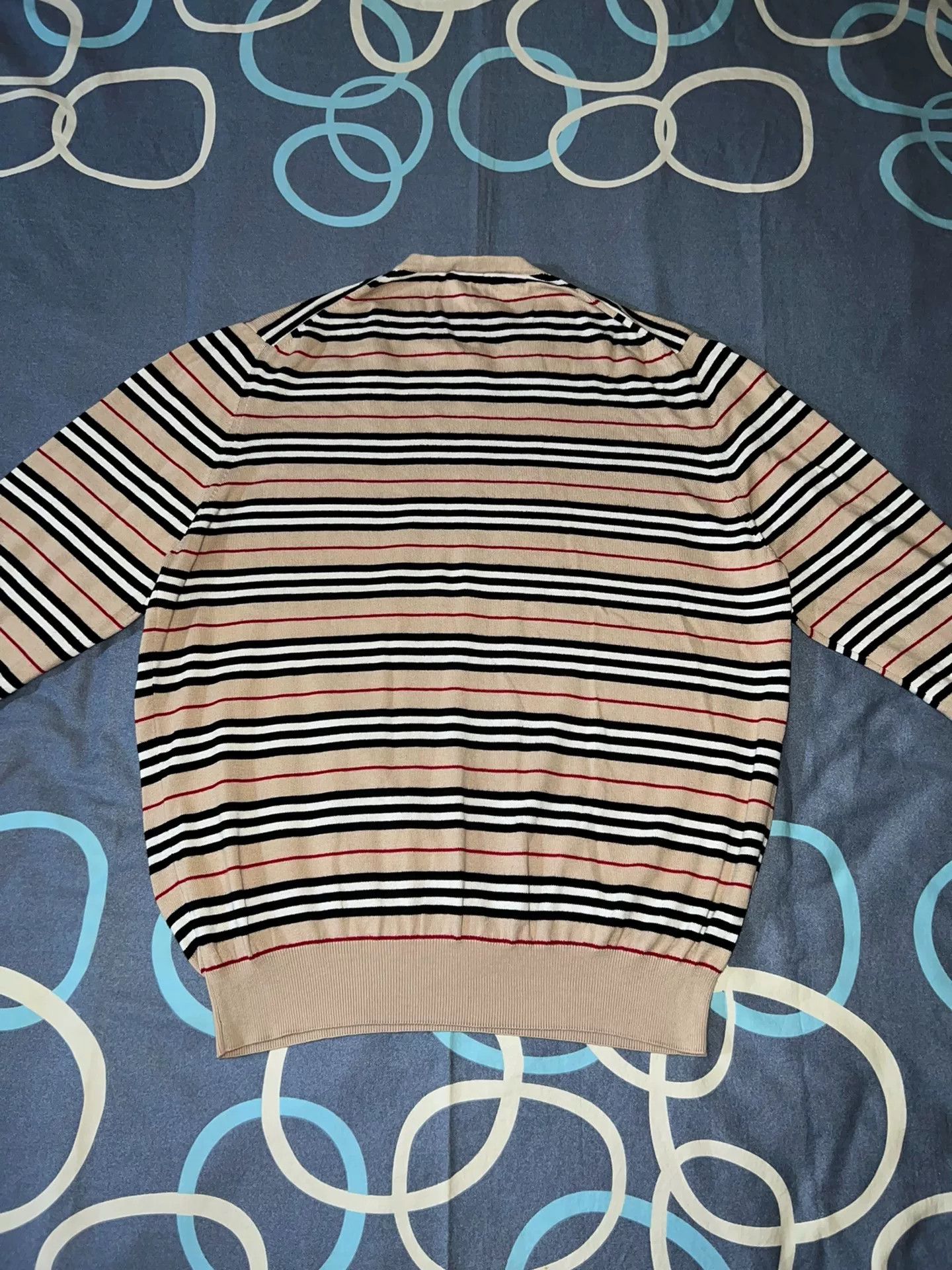 Burberry Burberry Classic Stripe Wool Cotton Coat Size US L / EU 52-54 / 3 - 5 Thumbnail