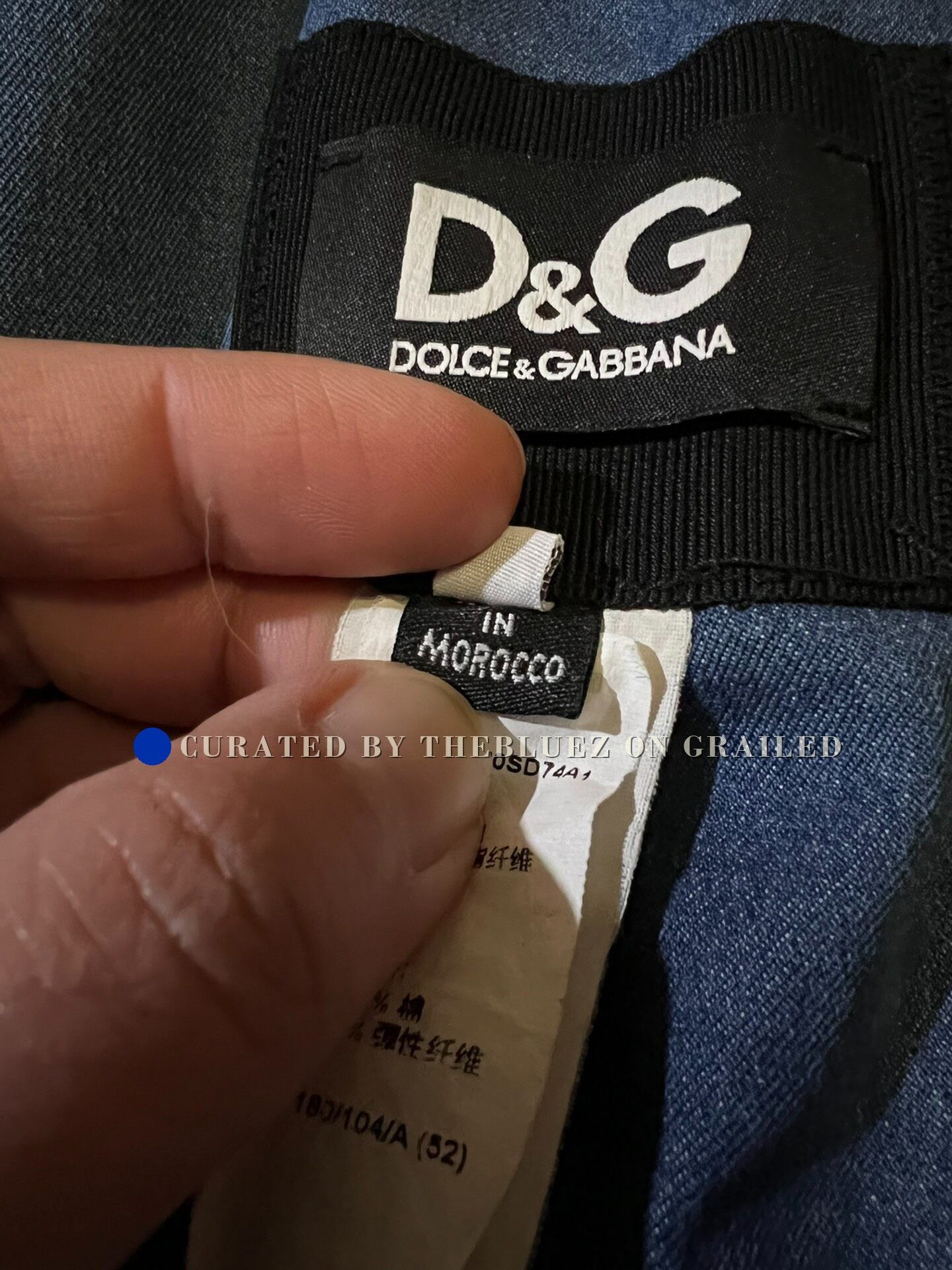 Dolce & Gabbana D&G Distressed Slim Single-Breasted Denim Blazer Size US L / EU 52-54 / 3 - 6 Thumbnail