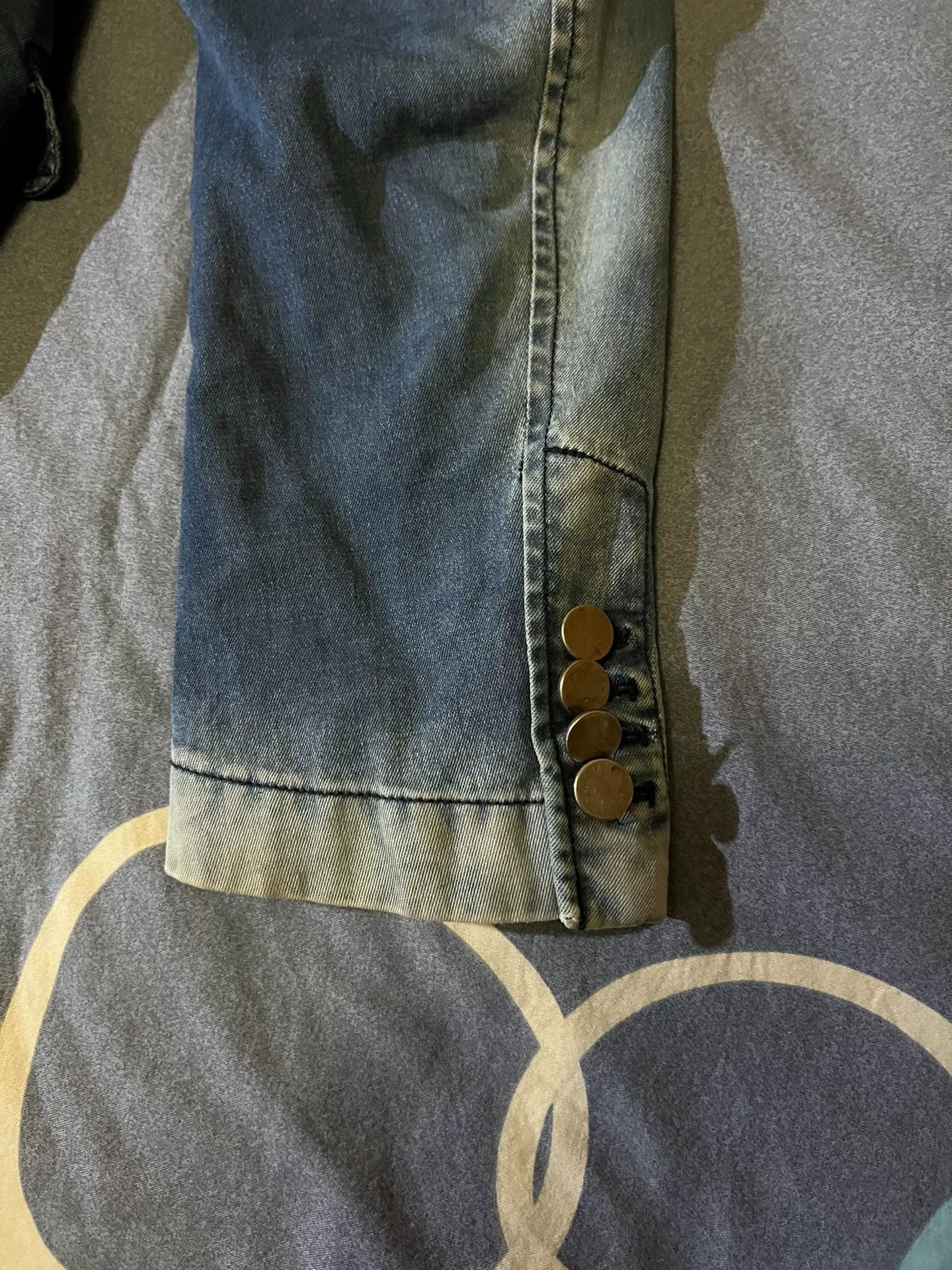 Dolce & Gabbana D&G Distressed Slim Single-Breasted Denim Blazer Size US L / EU 52-54 / 3 - 4 Thumbnail