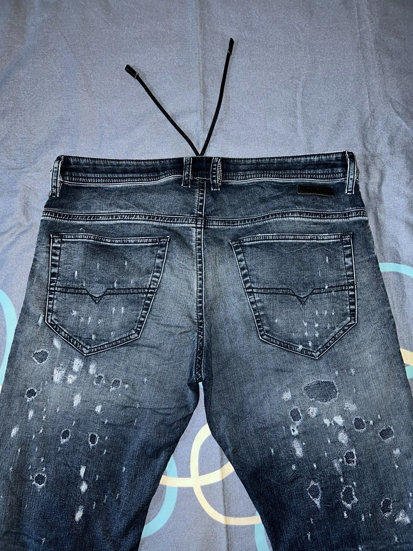 Diesel Diesel JGG 069 Distressed Slim Jeans Size US 34 / EU 50 - 5 Thumbnail