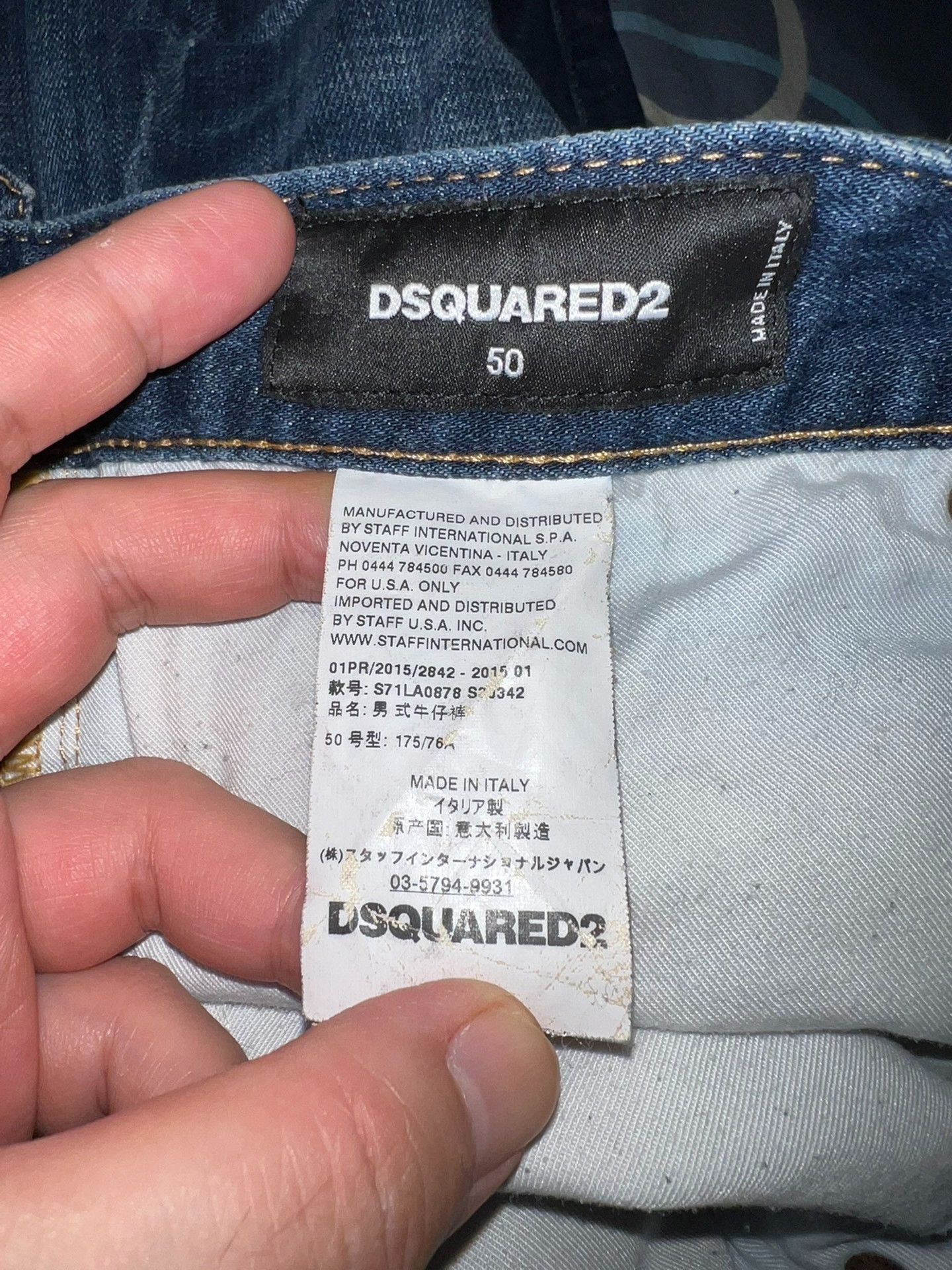 Dsquared2 DSQUARED2 MB Slim Cropped Jeans Size US 34 / EU 50 - 6 Thumbnail