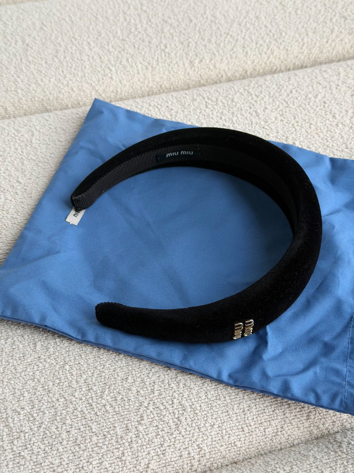 Miu Miu MiuMiu Velvet Headband Accessory Size ONE SIZE - 6 Thumbnail