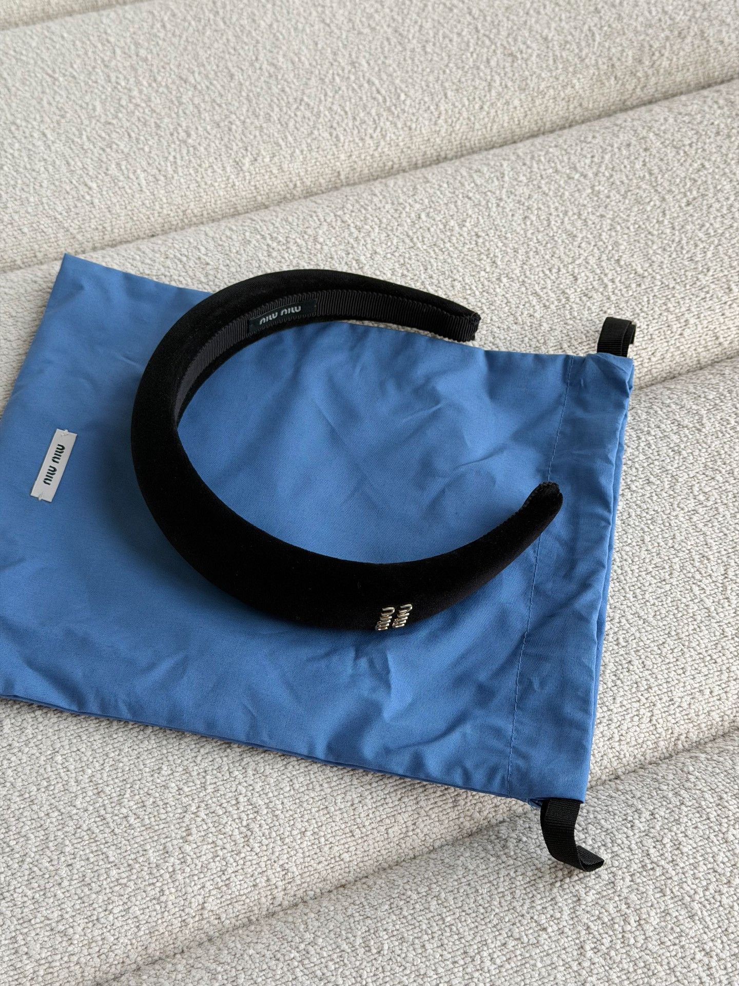 Miu Miu MiuMiu Velvet Headband Accessory Size ONE SIZE - 5 Thumbnail