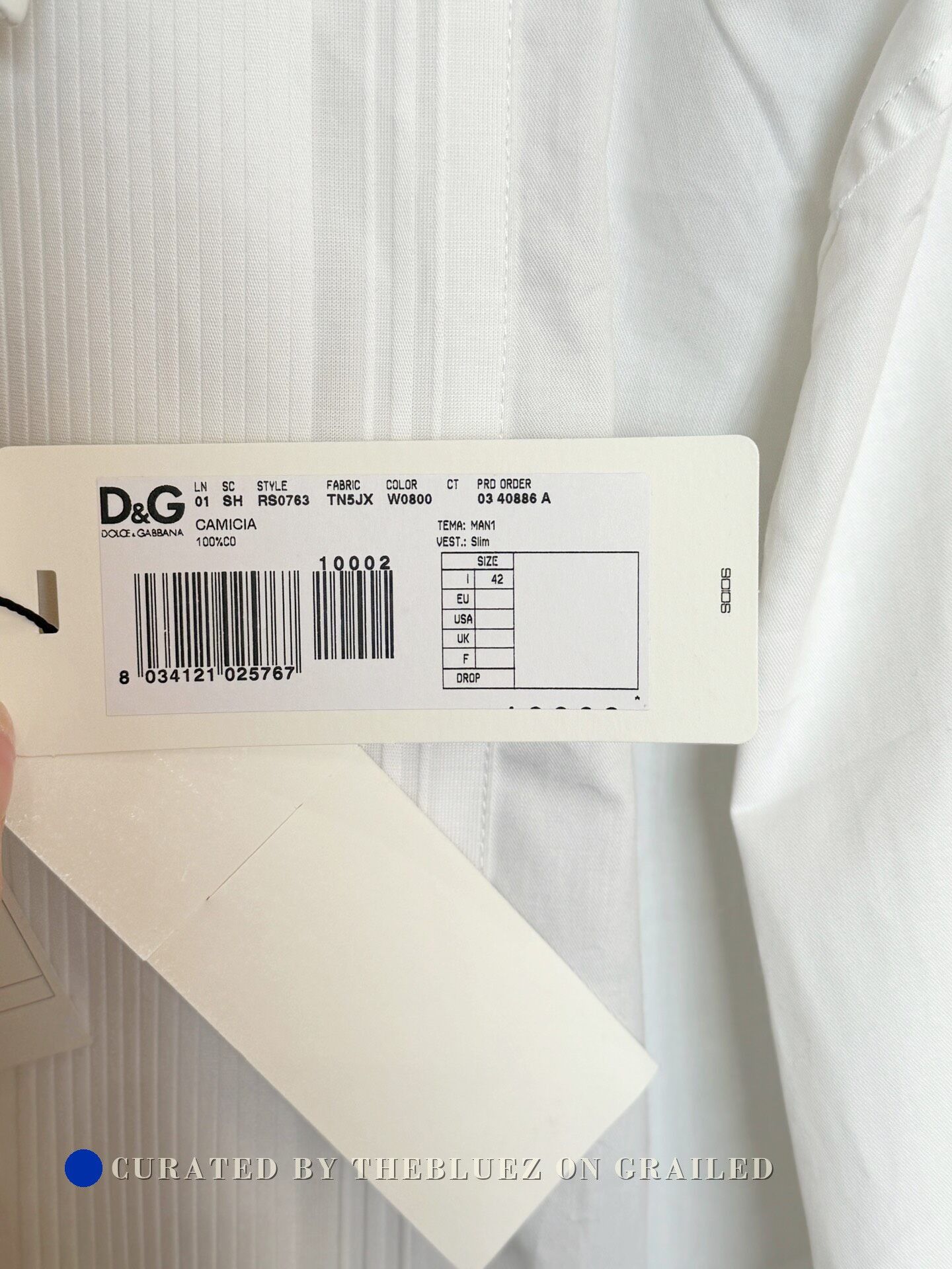 Dolce & Gabbana Dolce&Gabbana Men's White Casual Shirt Size US XS / EU 42 / 0 - 4 Thumbnail