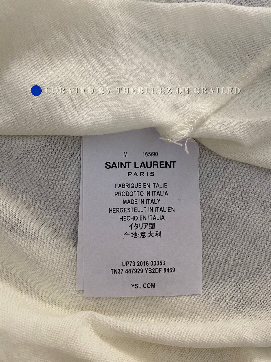Saint Laurent Paris YSL Saint Laurent Couple Short-Sleeve T-Shirt Size US M / EU 48-50 / 2 - 4 Thumbnail