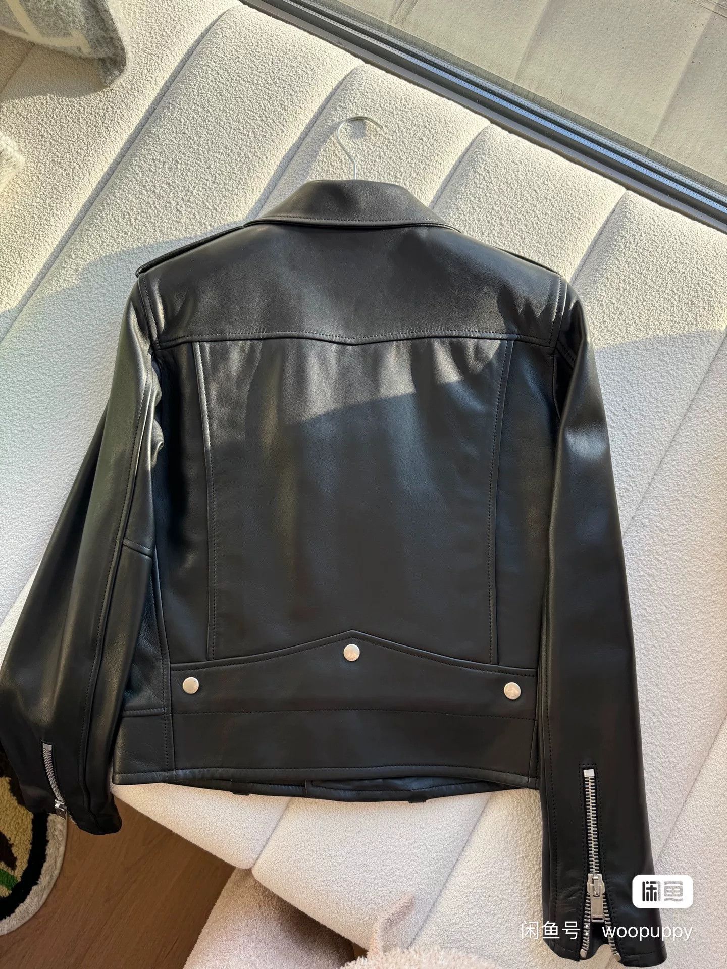 Yves Saint Laurent YSL Women's Classic Leather Biker Jacket Size S / US 4 / IT 40 - 3 Thumbnail