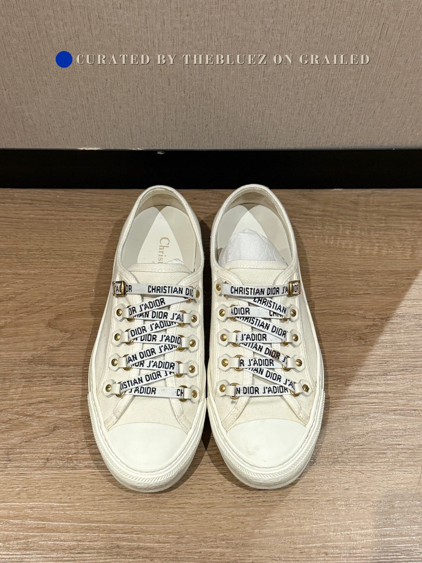Dior Dior Walk'n Canvas Cross-Strap Sneakers Size US 6 / IT 36 - 2 Thumbnail