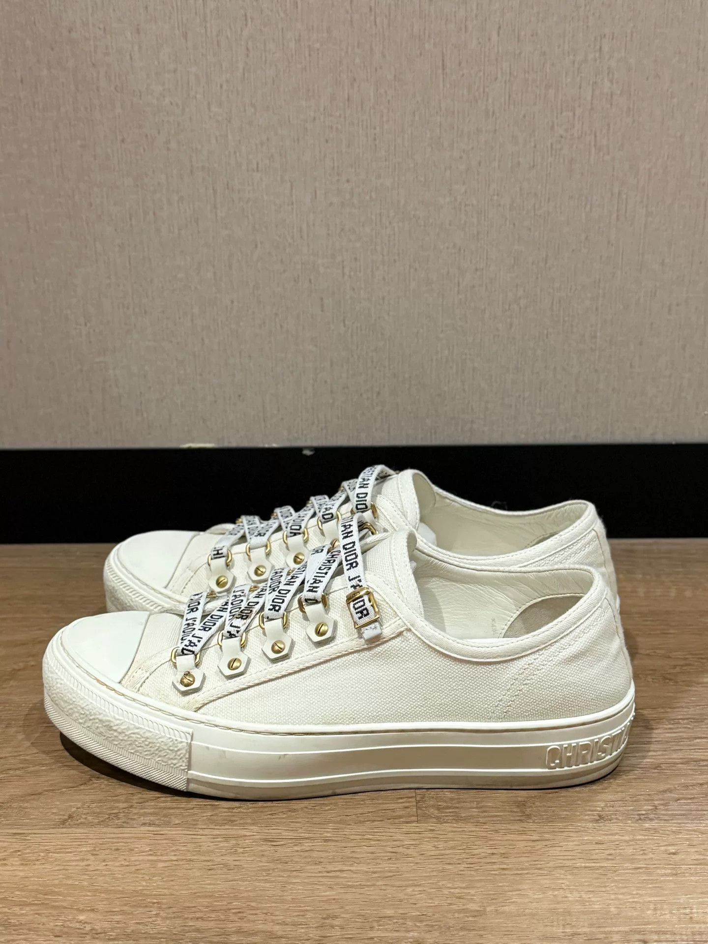 Dior Dior Walk'n Canvas Cross-Strap Sneakers Size US 6 / IT 36 - 3 Thumbnail