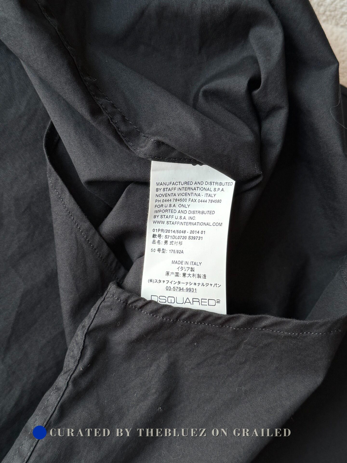 Dsquared2 Dsquared2 Men's Black Casual Shirt Size US M / EU 48-50 / 2 - 4 Thumbnail