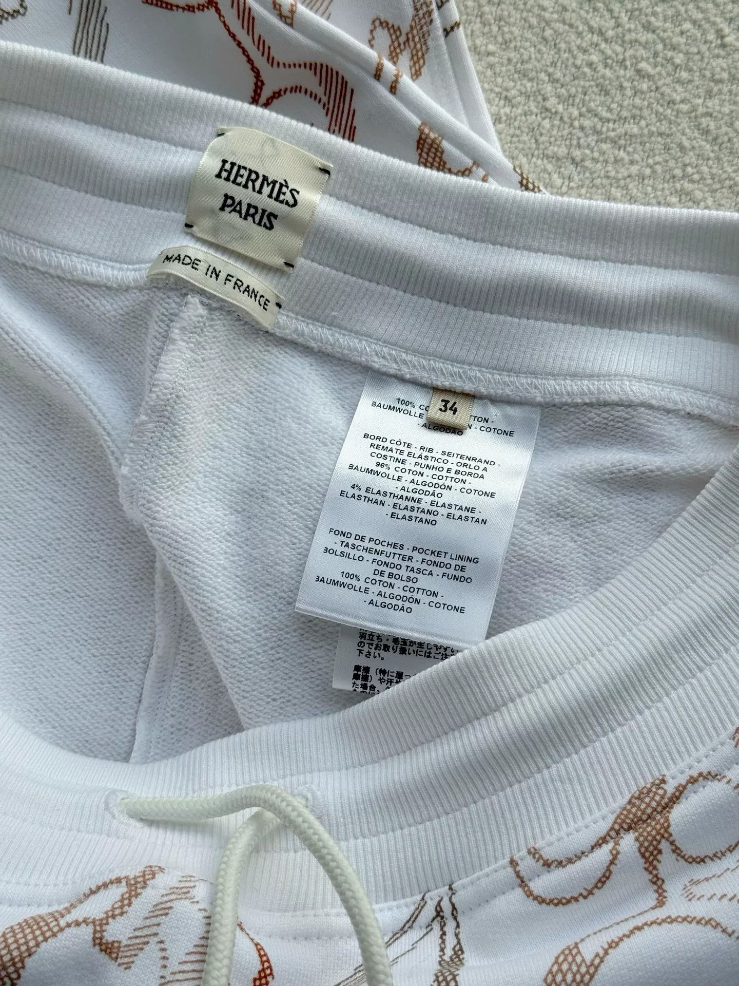 Hermes Hermes Do Re Boucles Women's Jogger Pants Size 34" / US 12 / IT 48 - 6 Thumbnail