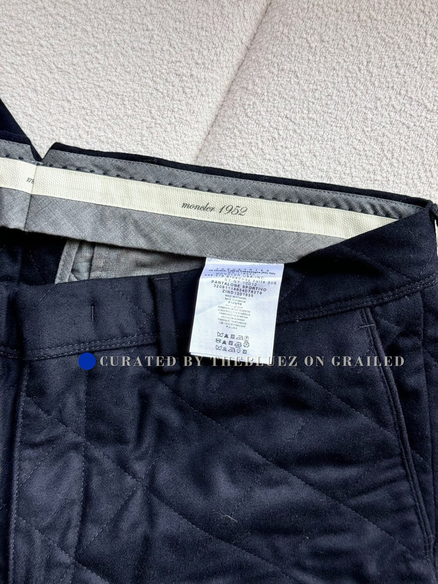 Moncler Moncler Men's Cotton Thick Casual Pants Size US 36 / EU 52 - 4 Thumbnail