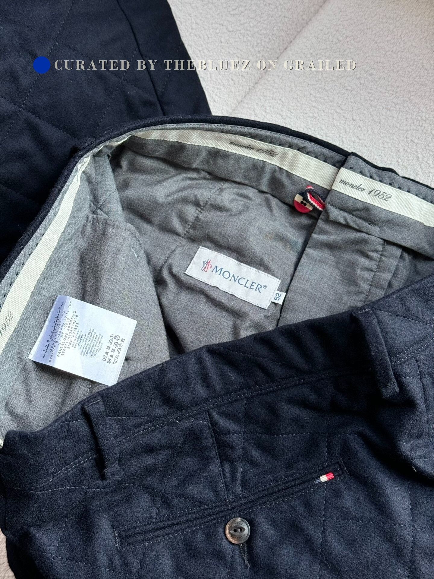 Moncler Moncler Men's Cotton Thick Casual Pants Size US 36 / EU 52 - 5 Thumbnail