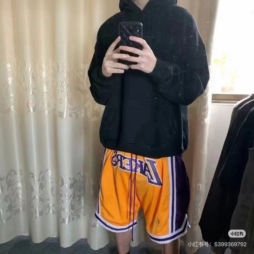 Just Don Mitchell & Ness x Just Don Lakers Shorts Size US 40 / EU 56 - 9 Thumbnail