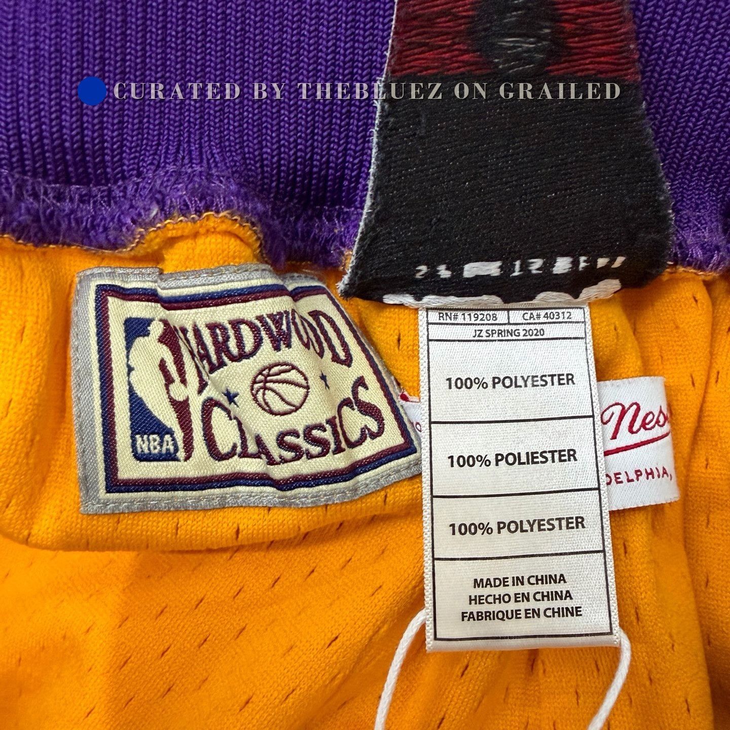 Just Don Mitchell & Ness x Just Don Lakers Shorts Size US 40 / EU 56 - 3 Thumbnail