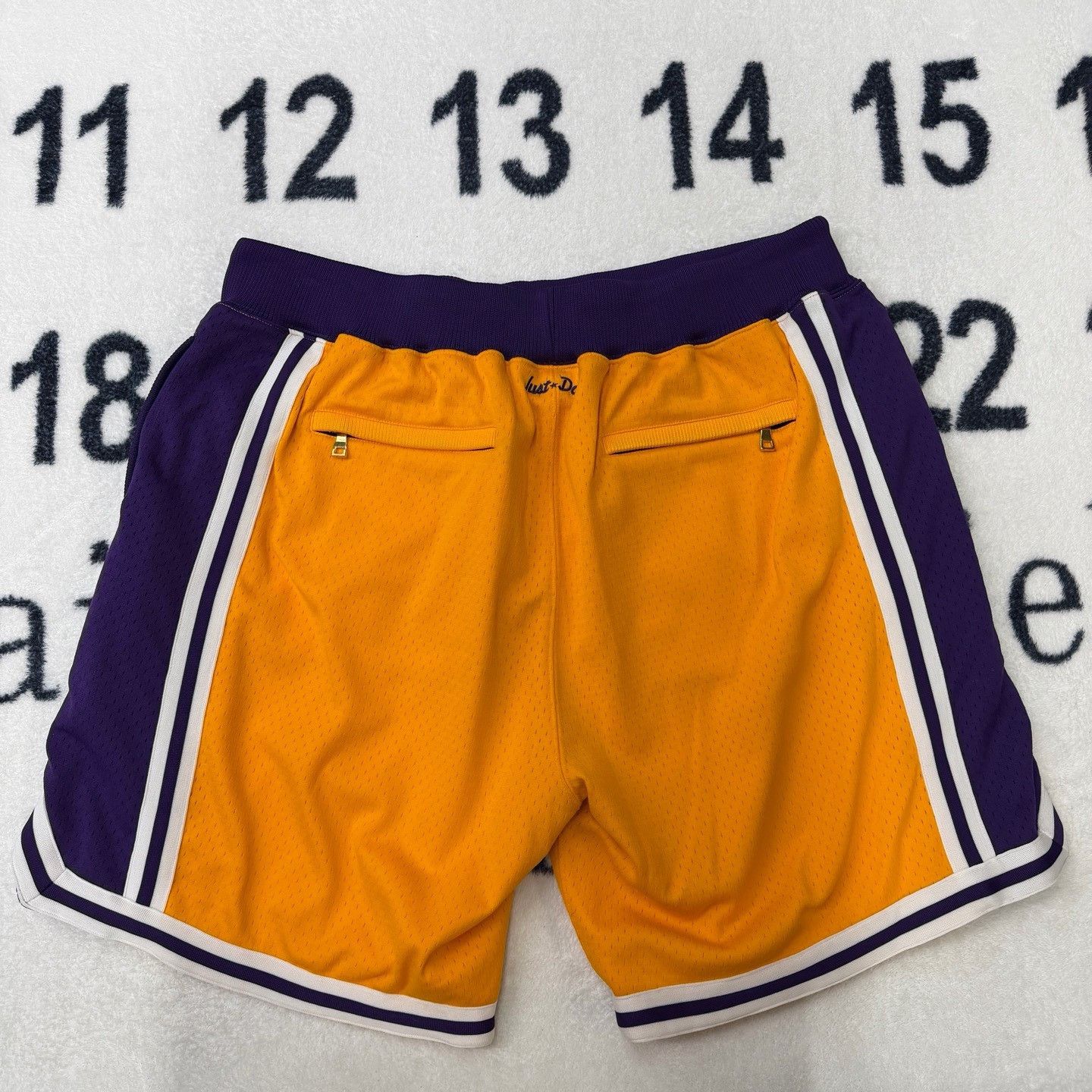Just Don Mitchell & Ness x Just Don Lakers Shorts Size US 40 / EU 56 - 2 Thumbnail