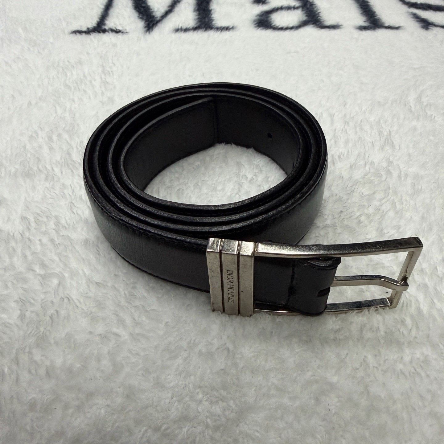 Dior Dior Homme Black Cowhide Belt Size ONE SIZE - 2 Thumbnail
