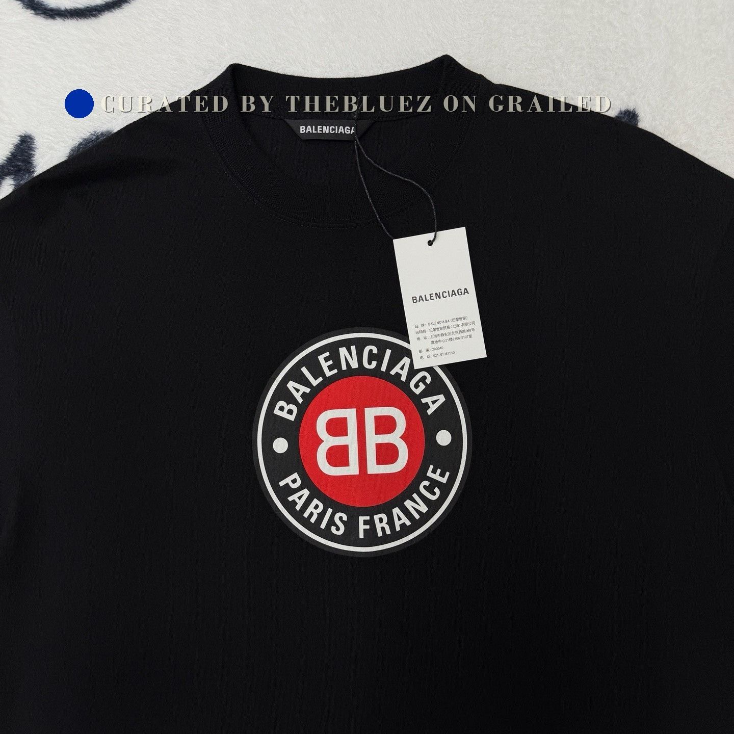 Balenciaga Balenciaga Black Circle Short-Sleeve Size US XS / EU 42 / 0 - 2 Thumbnail
